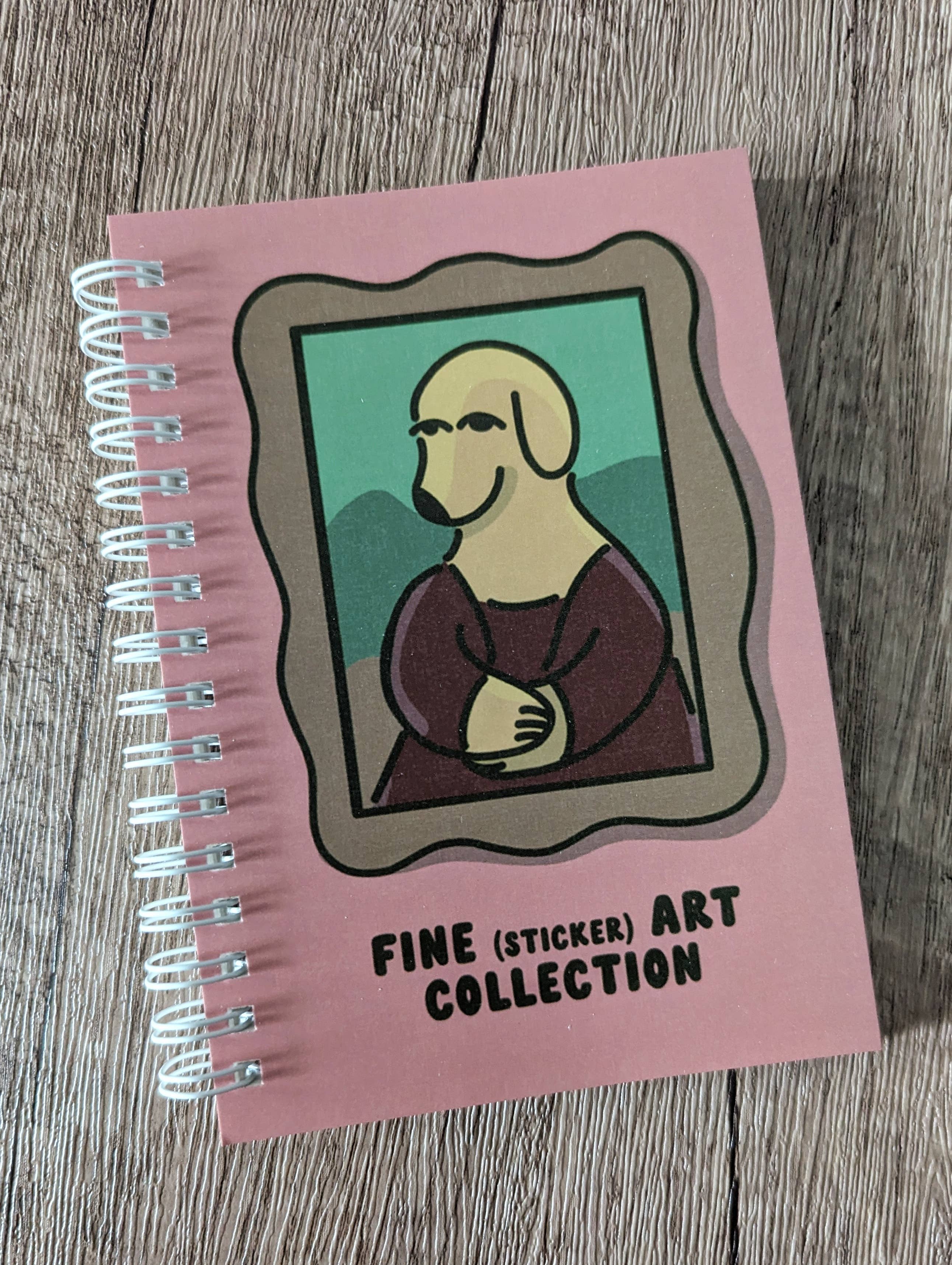 Fine Art Collection Mona - Reusable Sticker Book - 50 Pages