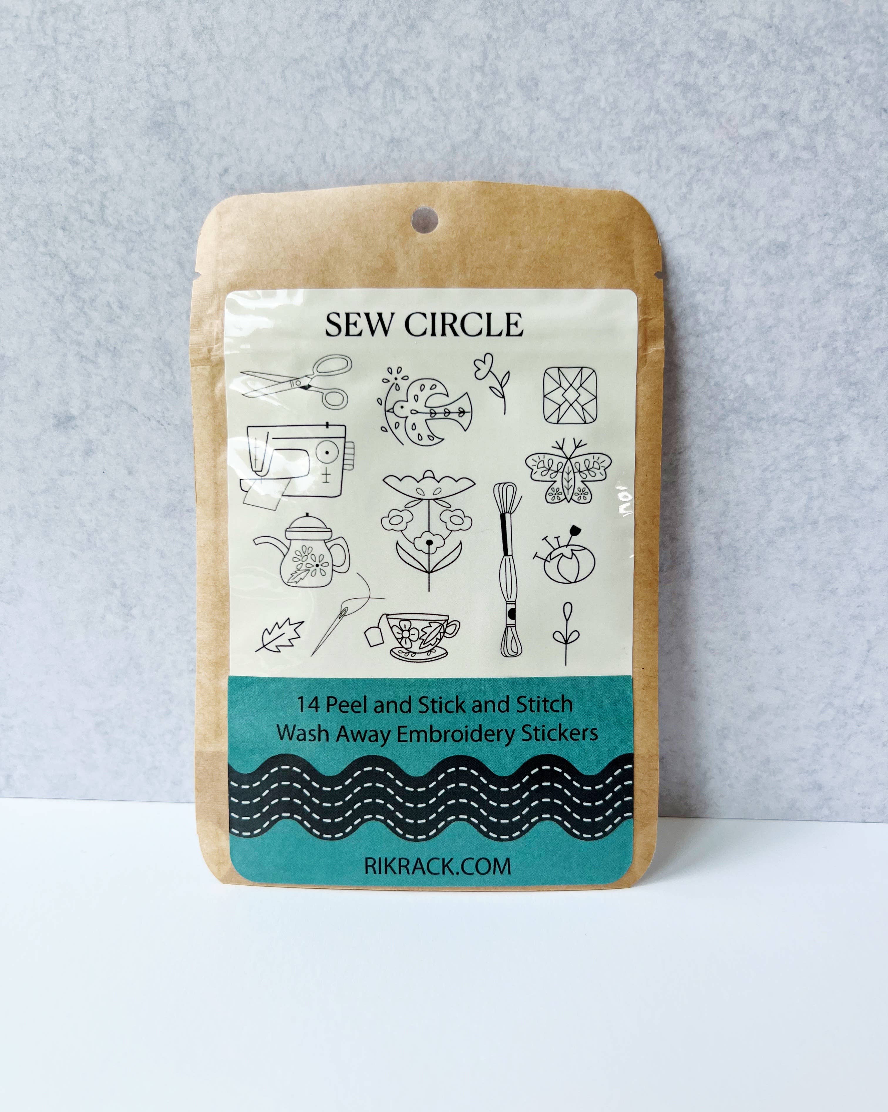 RikRack Sew Circle Stick and Stitch Embroidery Patterns