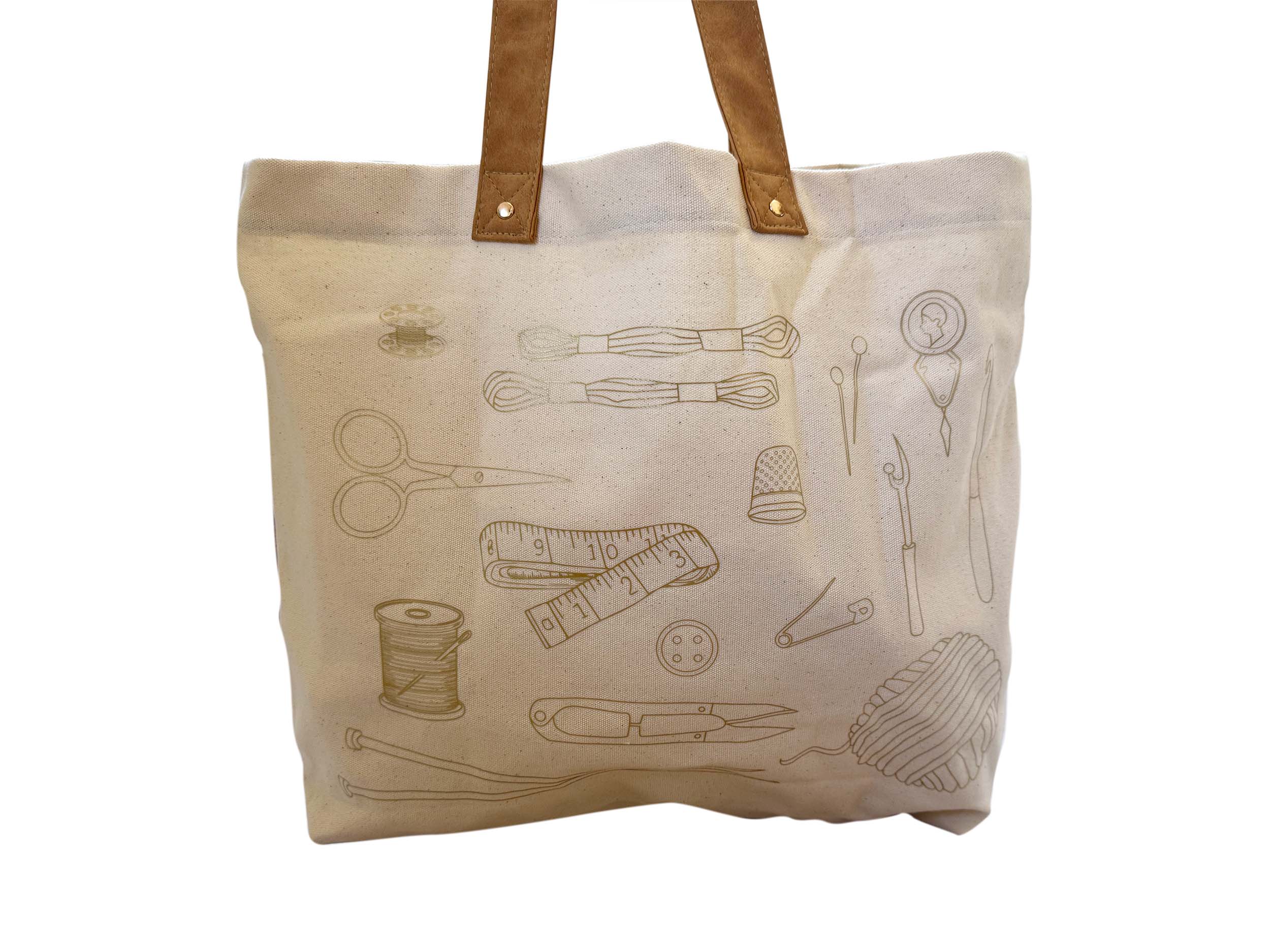 Stitch Your Craft Tools Tote Bag- Embroidery Kit project bag