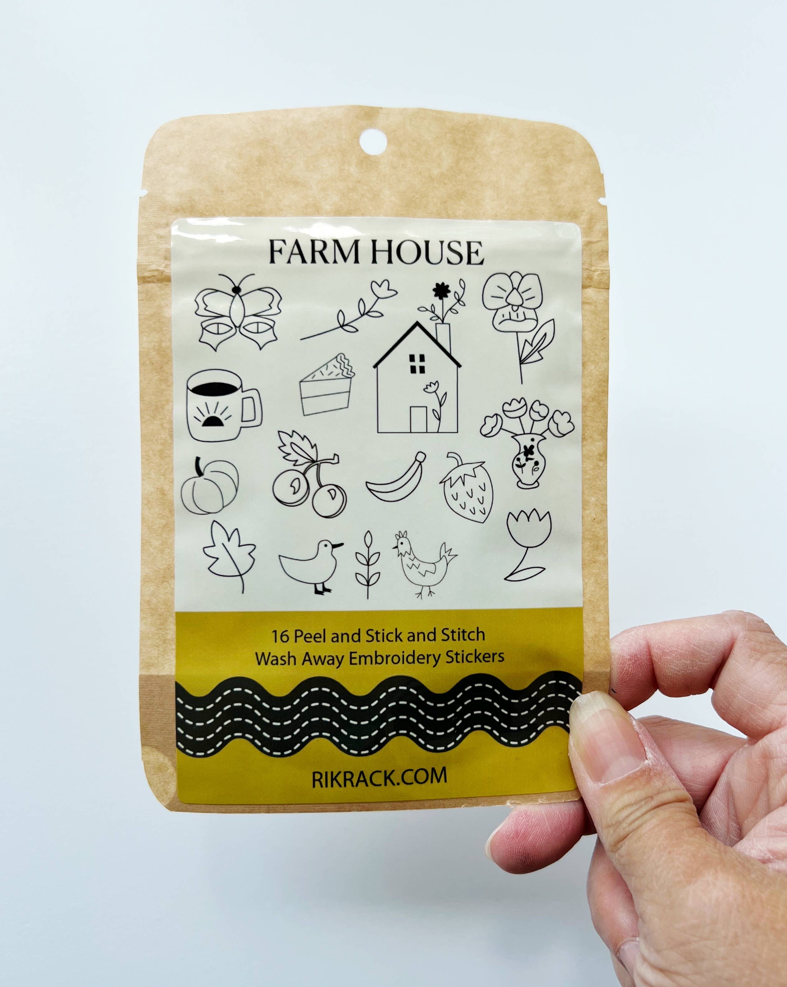RikRack Farm House Stick and Stitch embroidery patterns