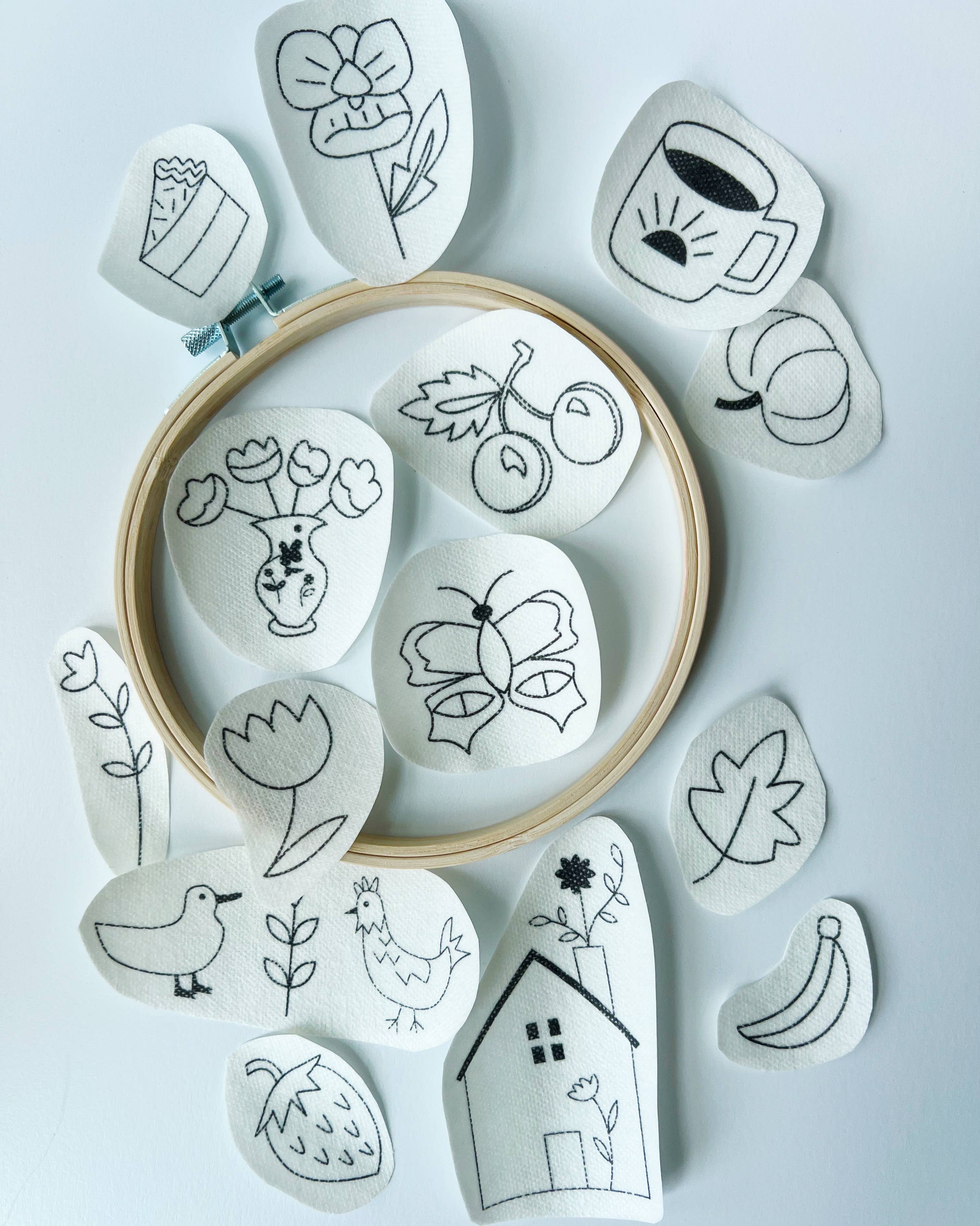 RikRack Farm House Stick and Stitch embroidery patterns