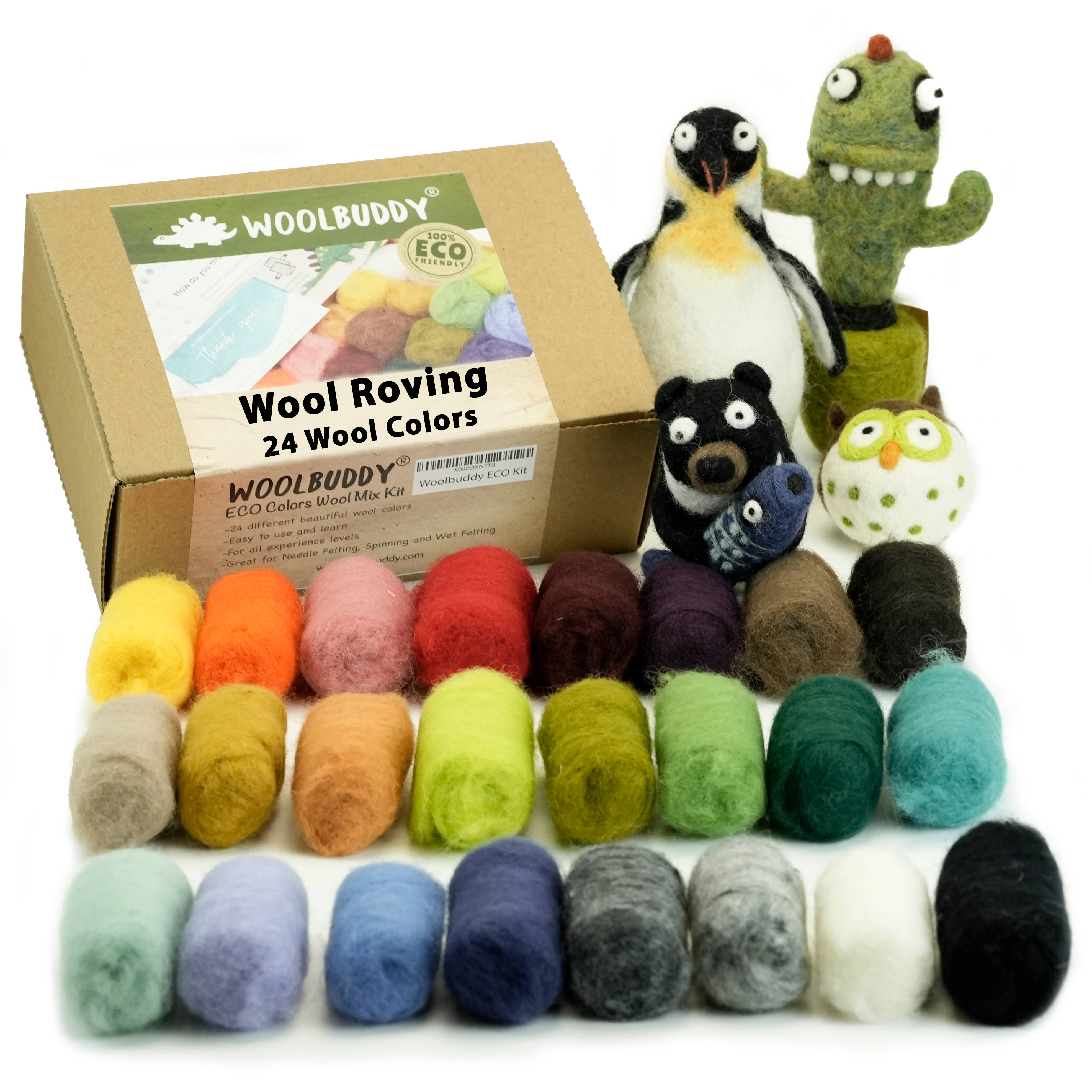 Eco Wool Fiber Collection Kit – 24 Colors