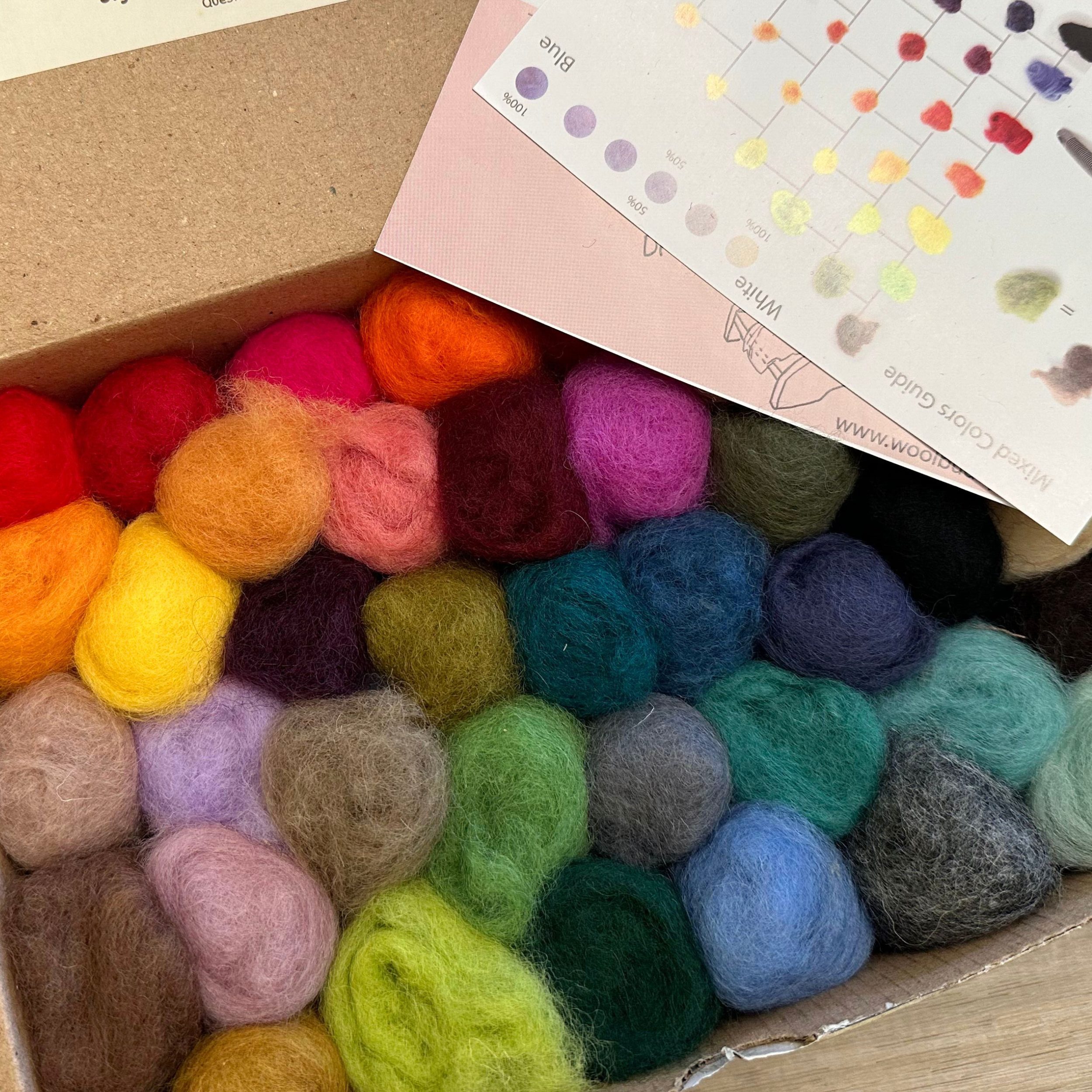 Eco Wool Fiber Collection Kit – 24 Colors