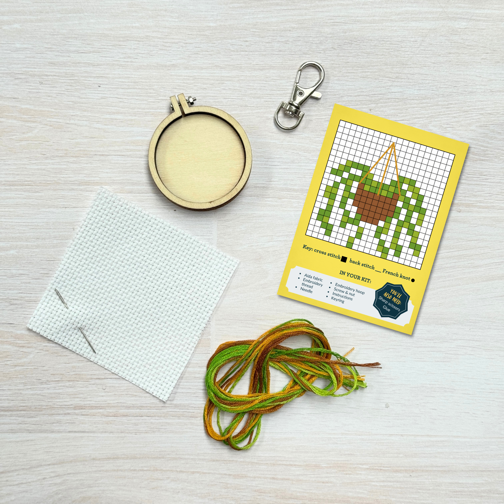 Rooting for You! Mini Matchbox Cross Stitch Kit