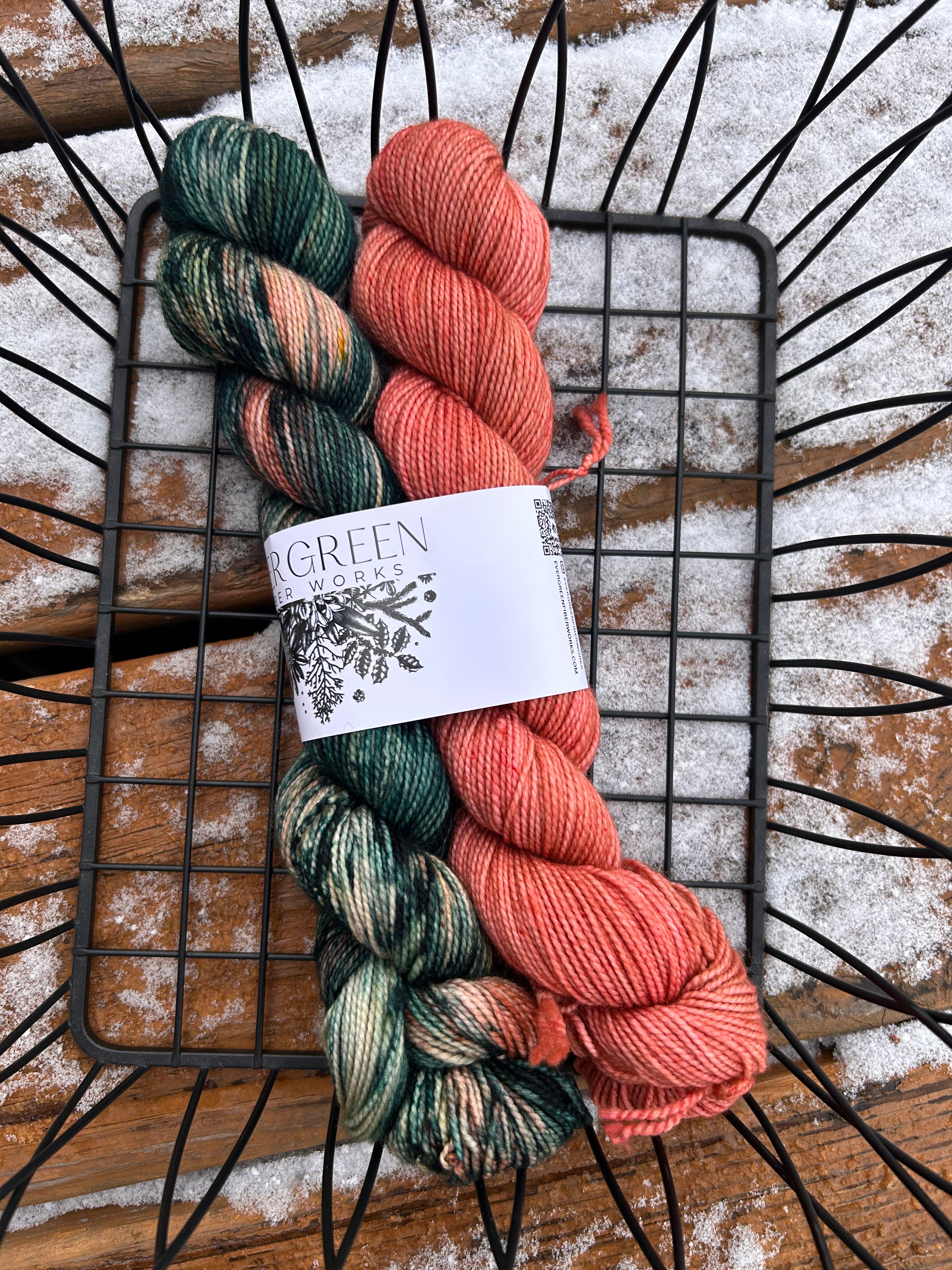 Musselburgh Hat/Kaleidoscope Mitts Kit by Evergreen Fiberworks