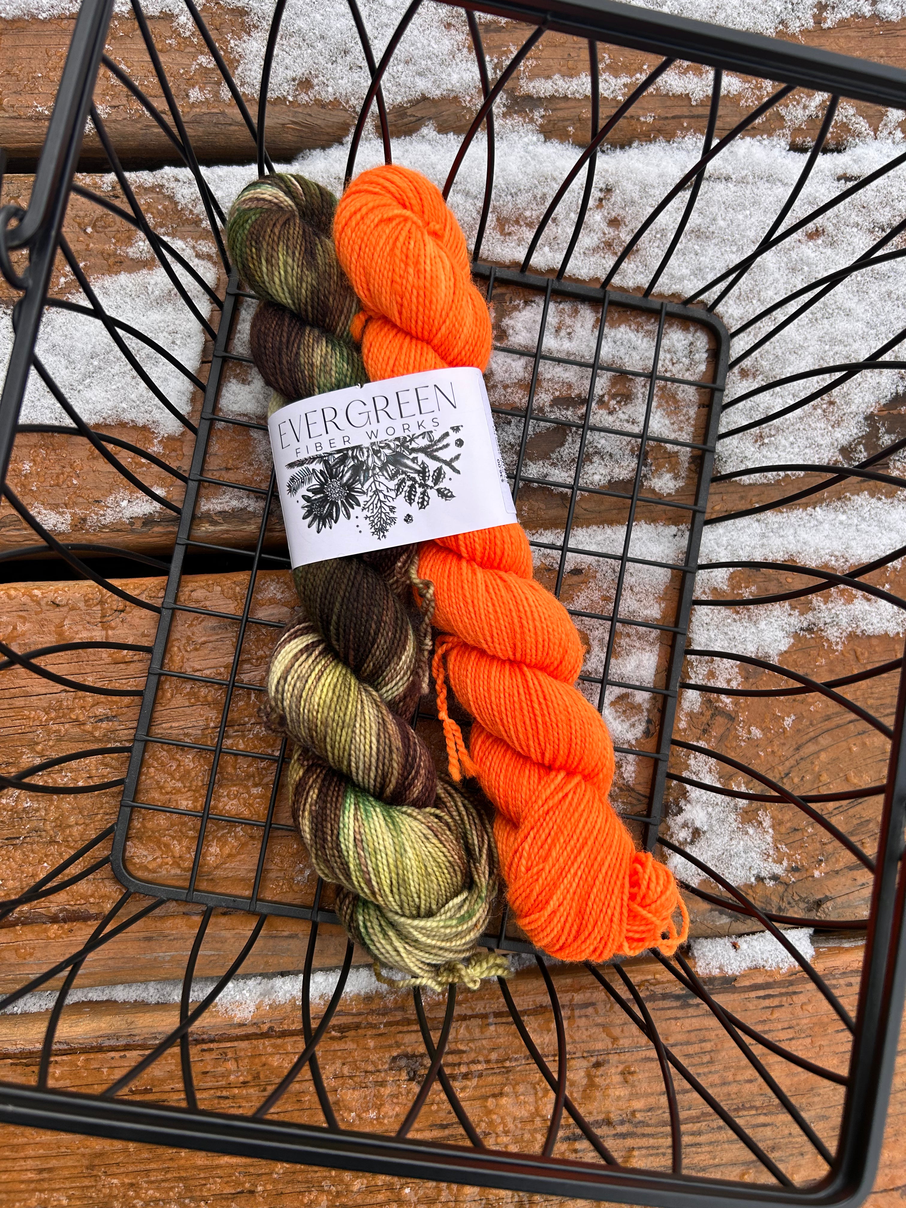 Musselburgh Hat/Kaleidoscope Mitts Kit by Evergreen Fiberworks