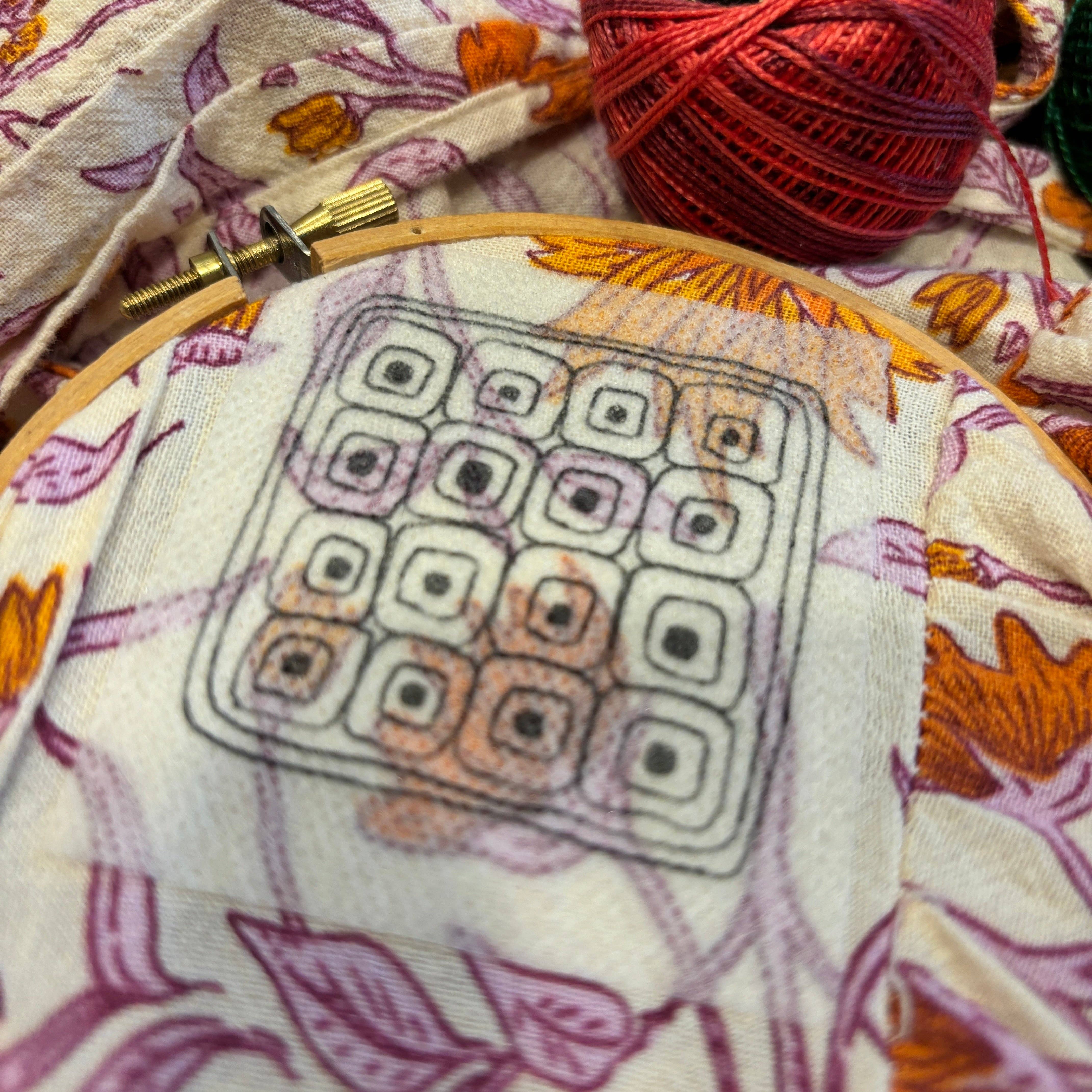 Quilt Squares Stick and Stitch Set