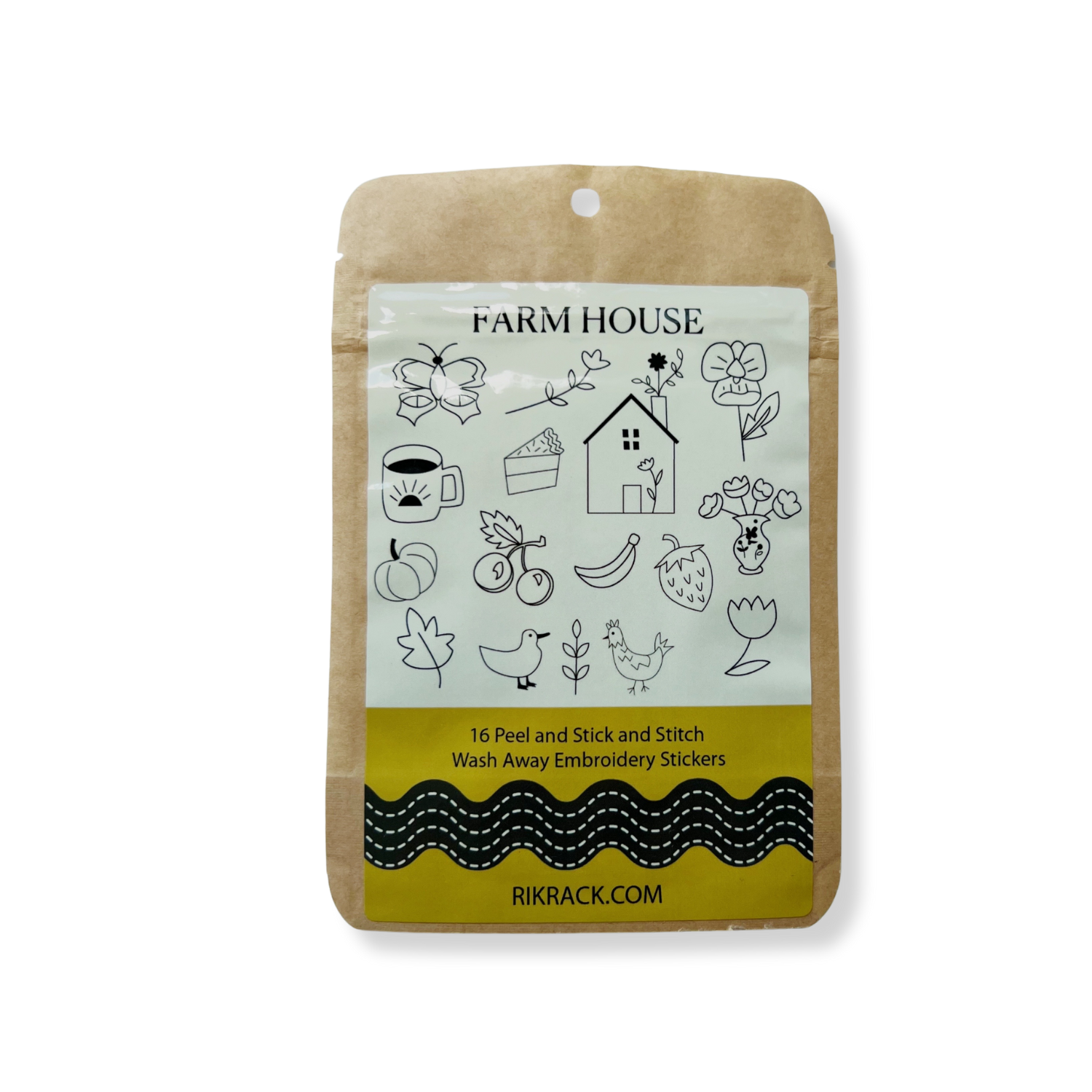 RikRack Farm House Stick and Stitch embroidery patterns