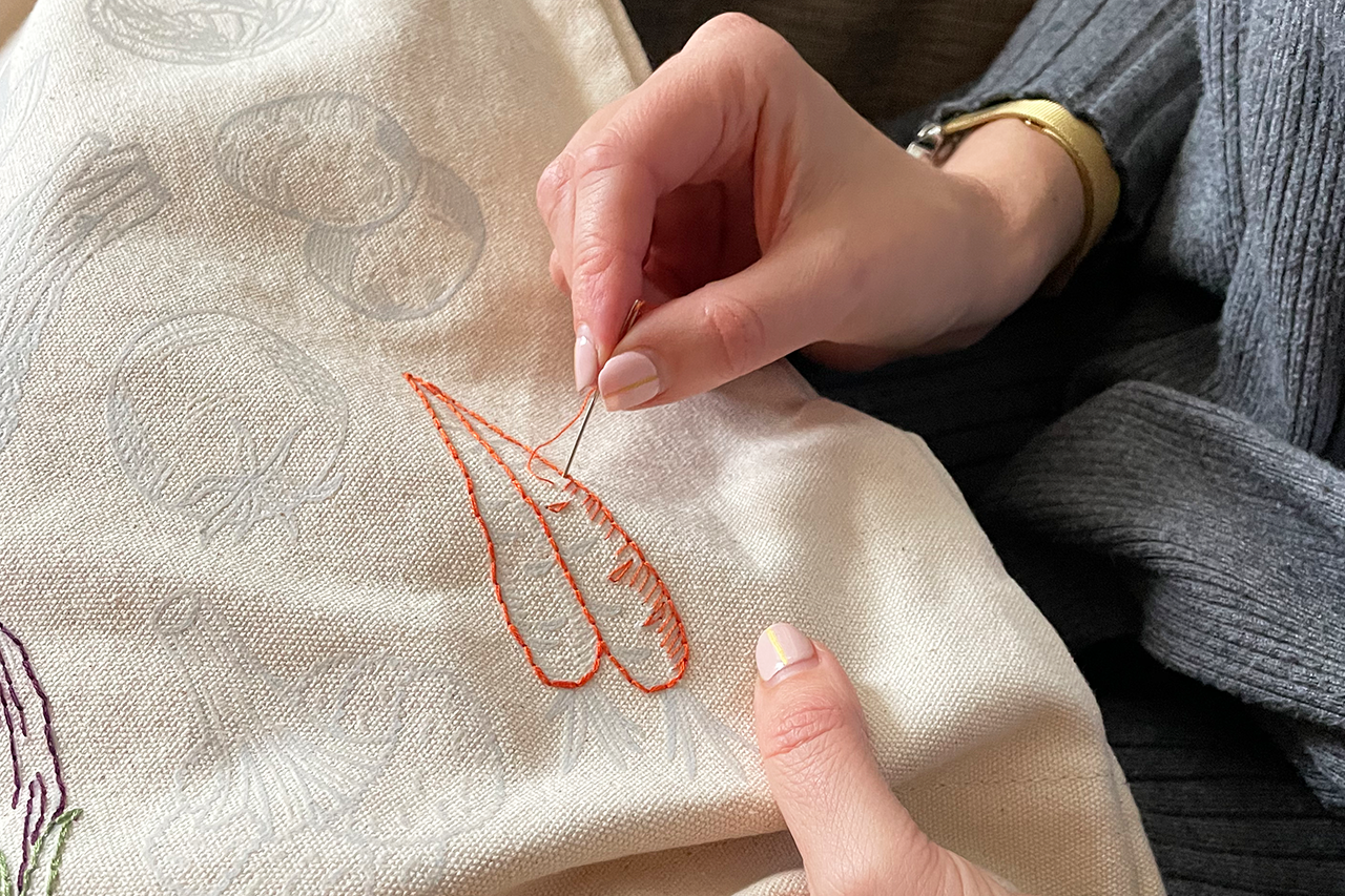 Stitch Your Vegetables Tote Bag
