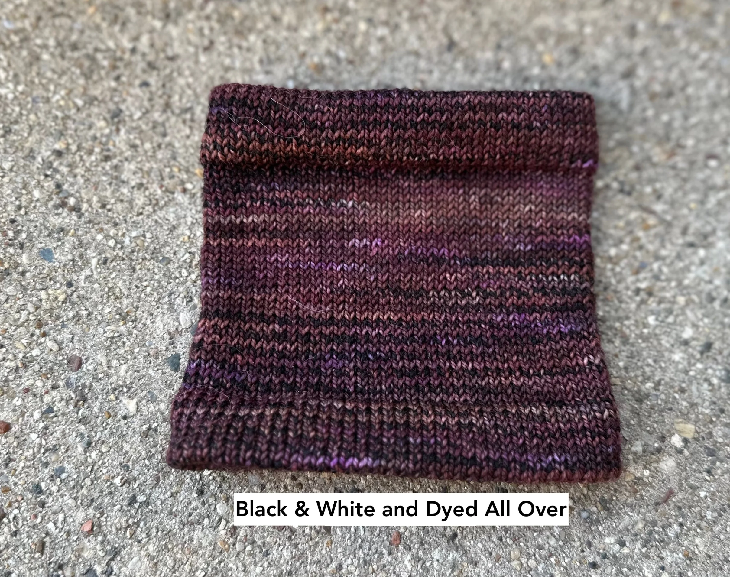 Four Crows Fibers Black & White and Dyed All Over