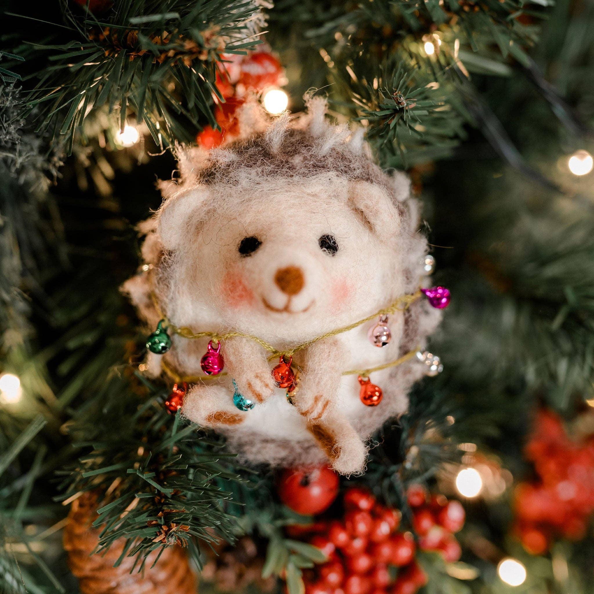 Christmas Hedgehog Needle Felting Kit
