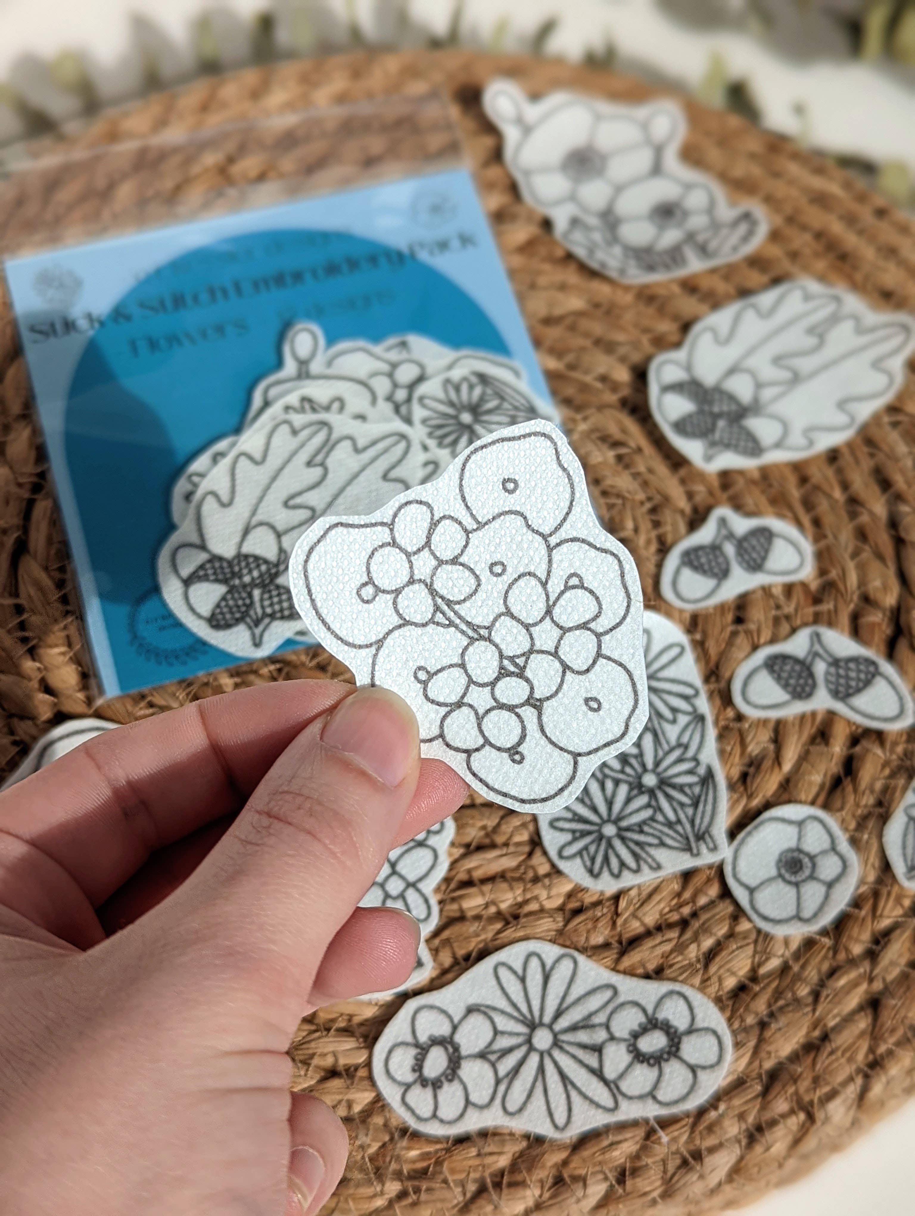 Flowers Stick & Stitch Embroidery Pack