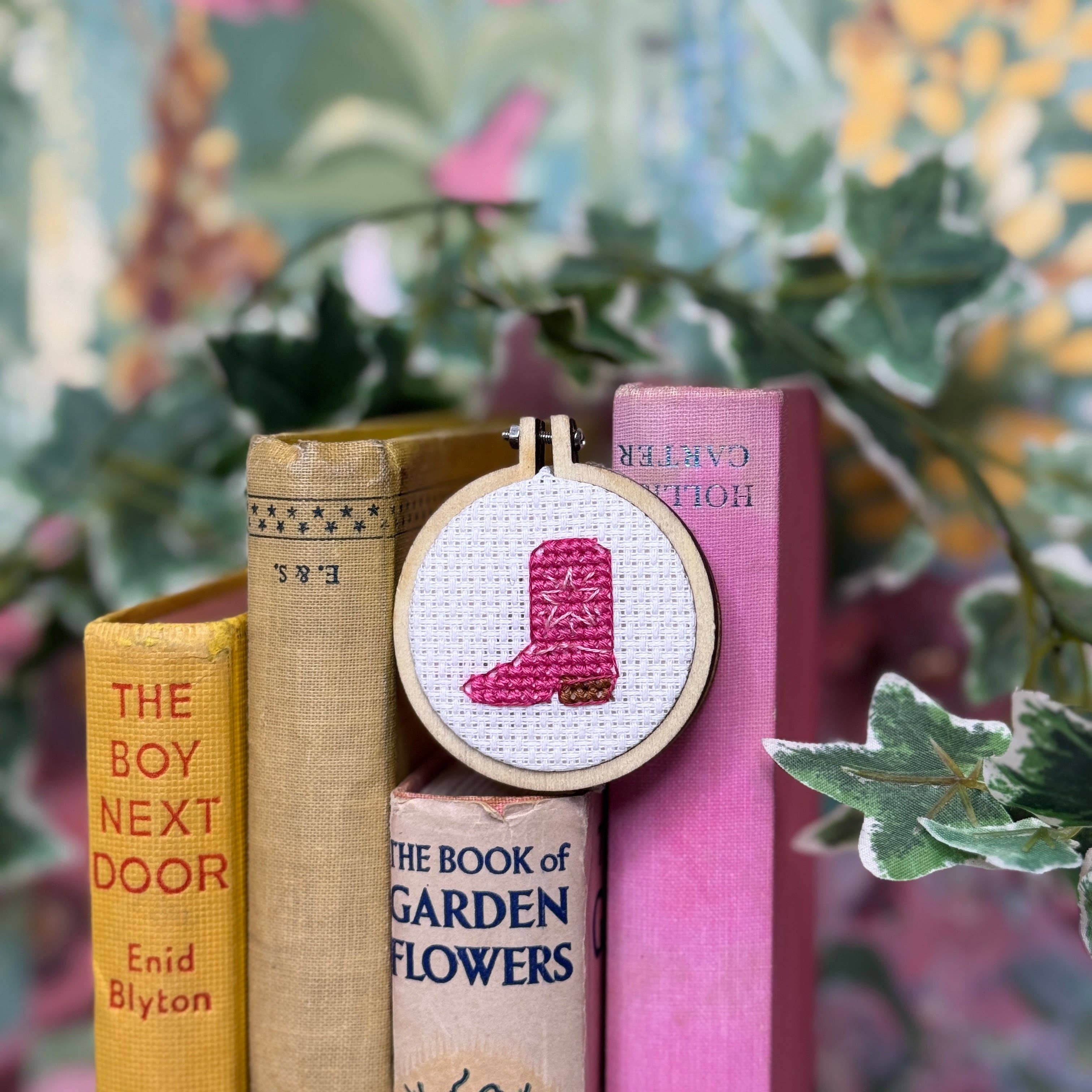 Welcome to The Pink Pony Club Boot Matchbox Cross Stitch Kit