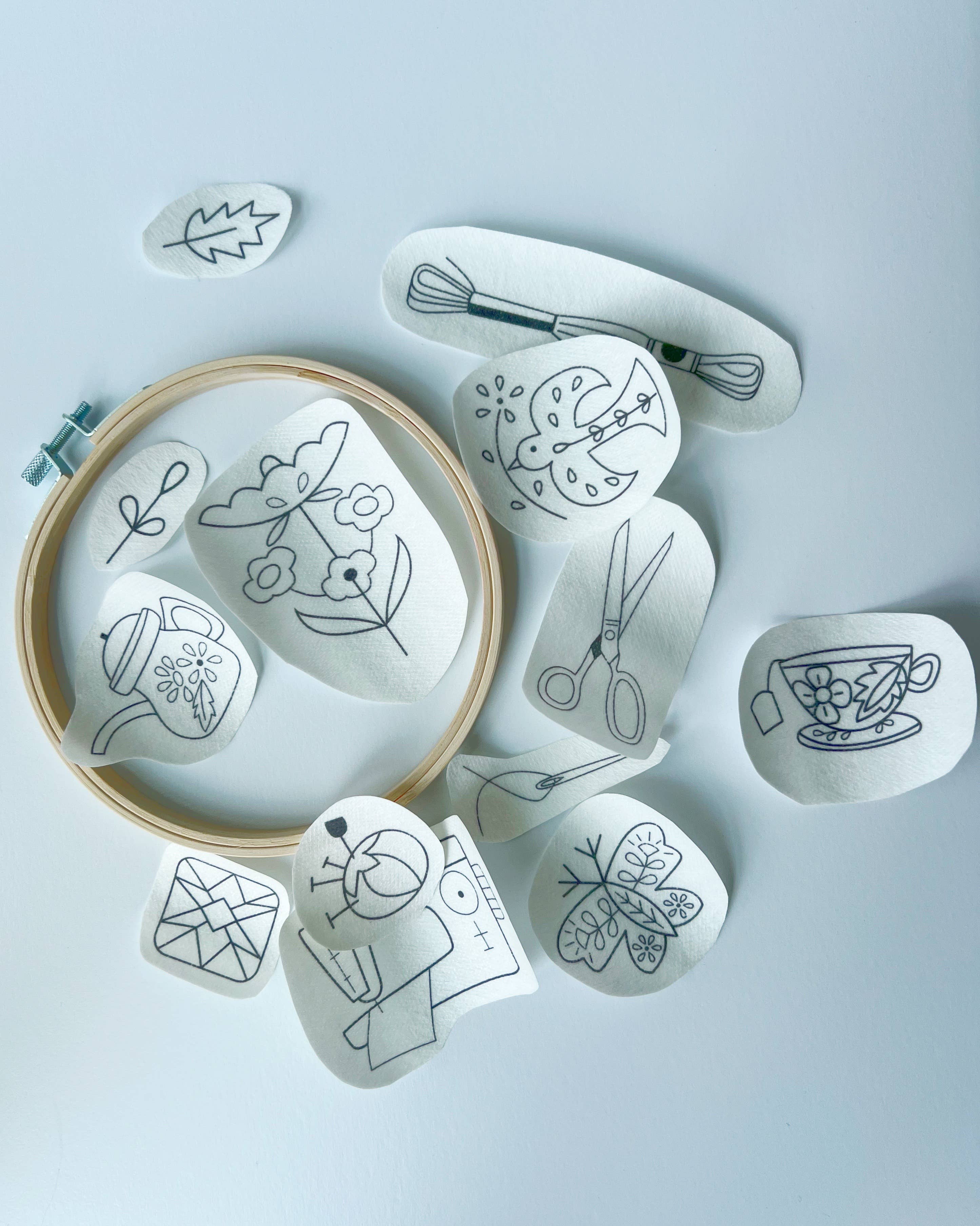 RikRack Sew Circle Stick and Stitch Embroidery Patterns