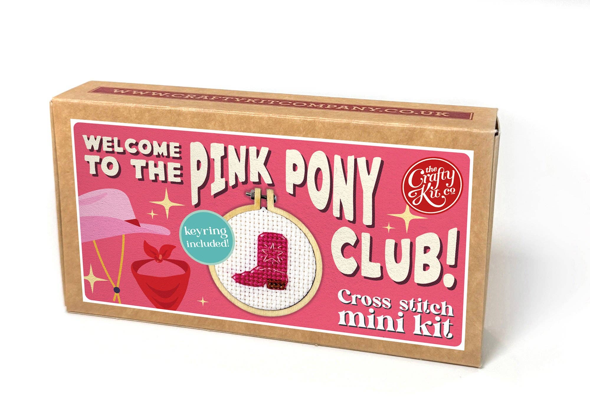Welcome to The Pink Pony Club Boot Matchbox Cross Stitch Kit