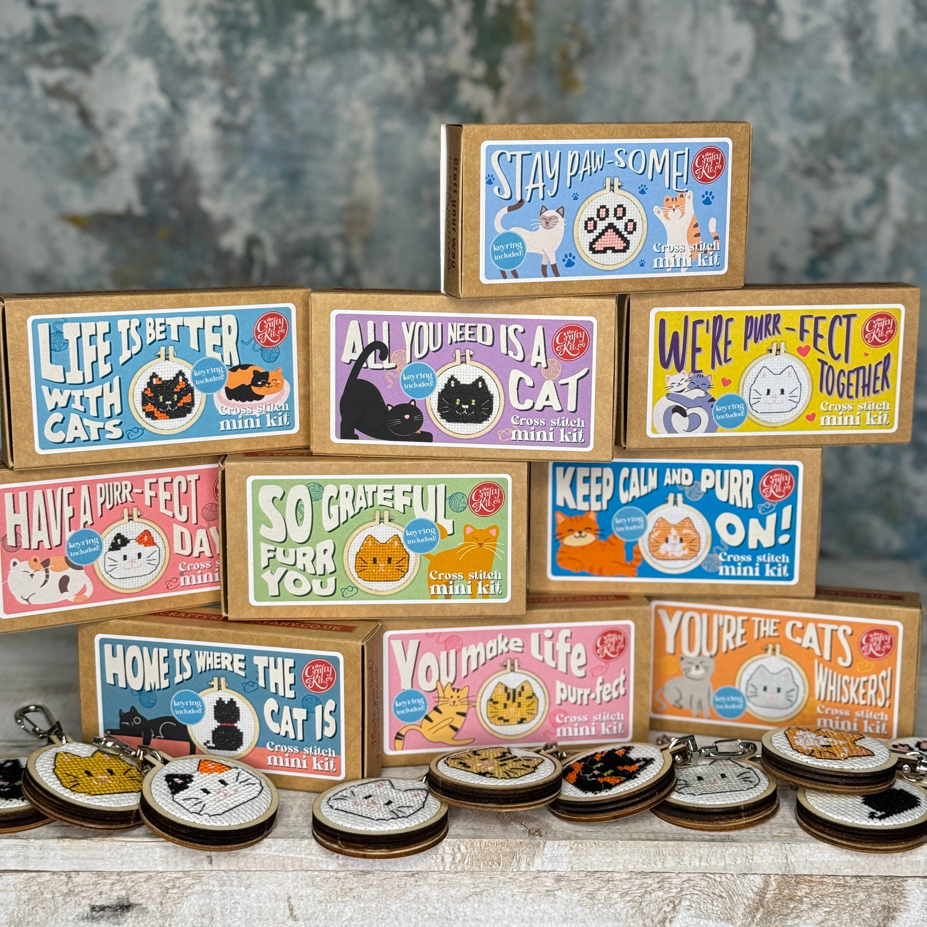 You're the Cats Whiskers! Mini Matchbox Cross Stitch Kit