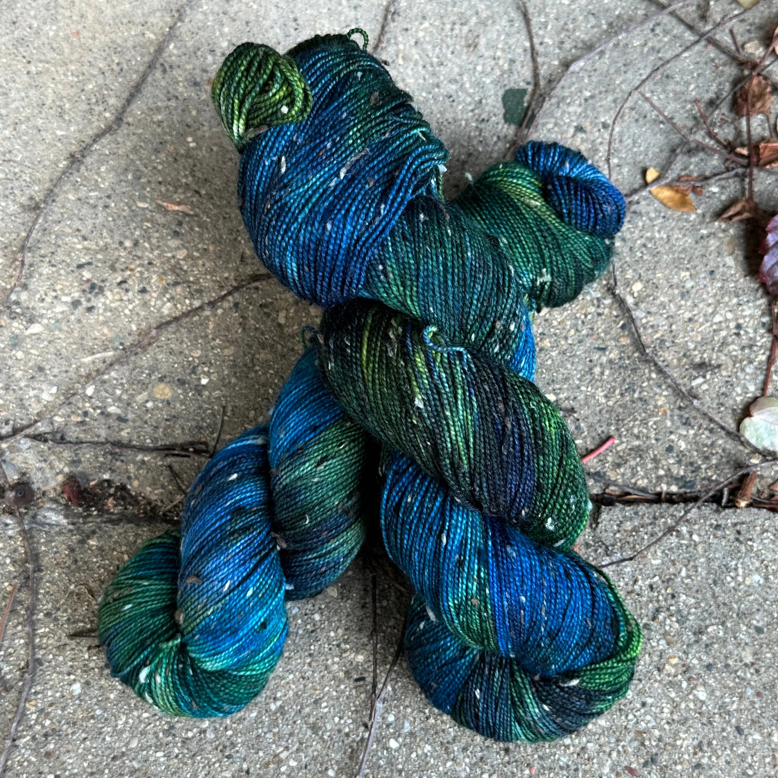 Four Crows Fibers Black & White and Dyed All Over