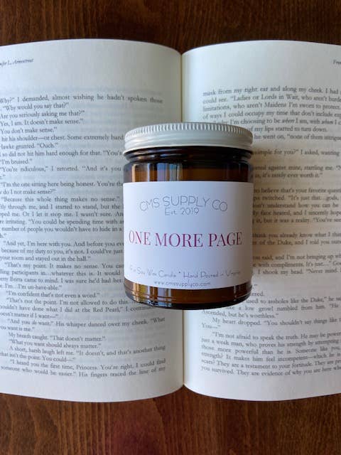One More Page - Bookish Candle