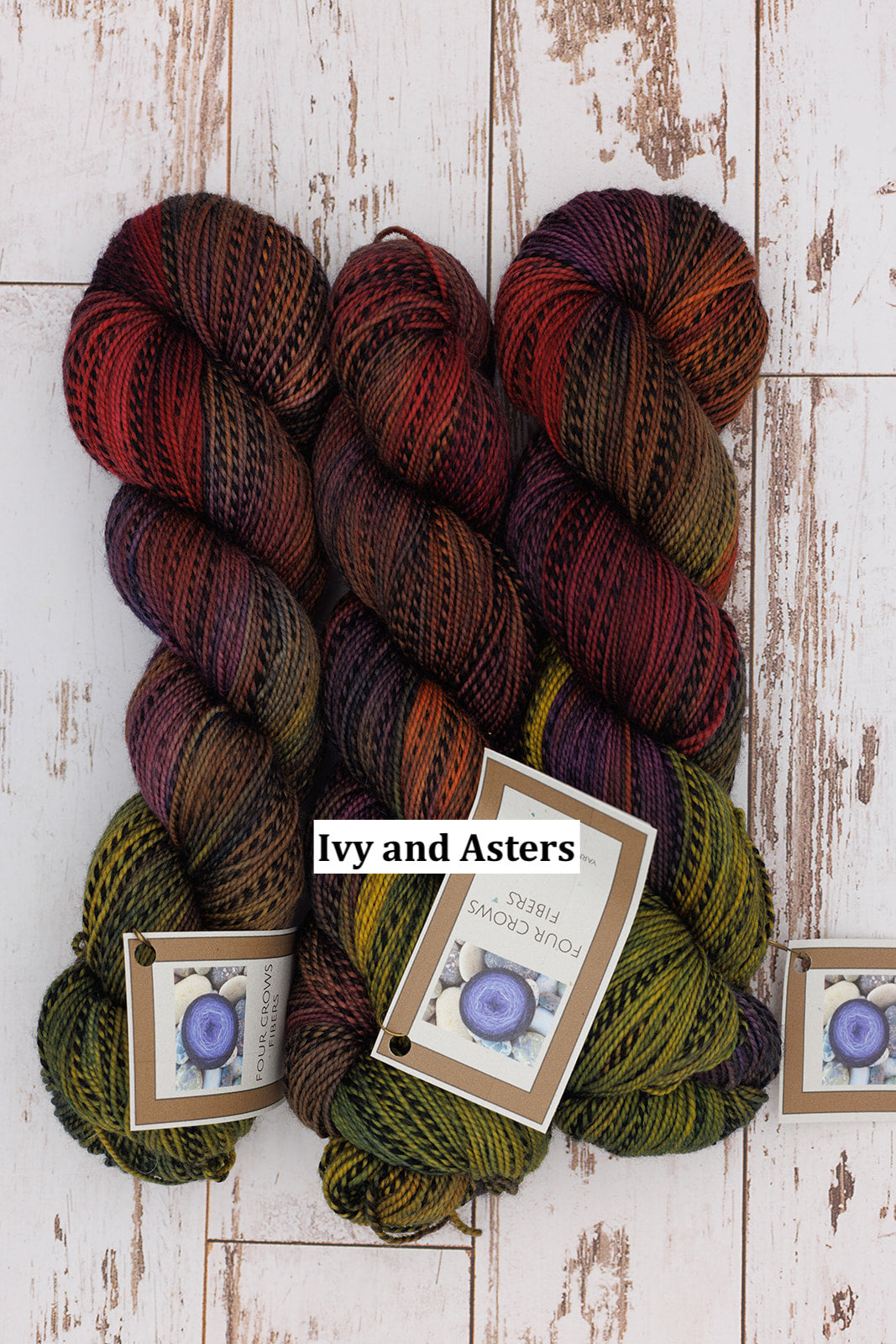 Four Crows Fibers Black & White and Dyed All Over