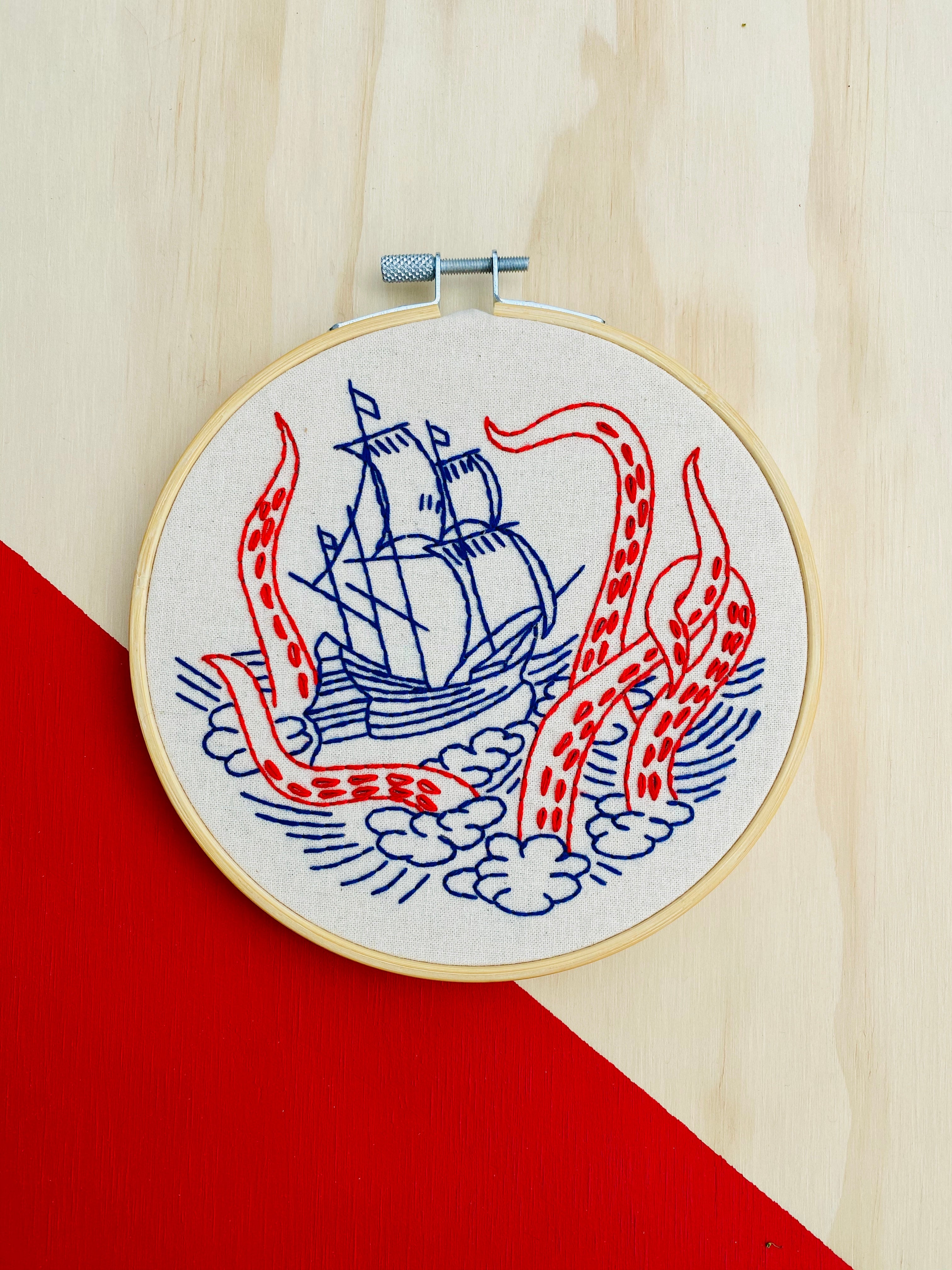 Hook, Line & Tinker Embroidery Kit