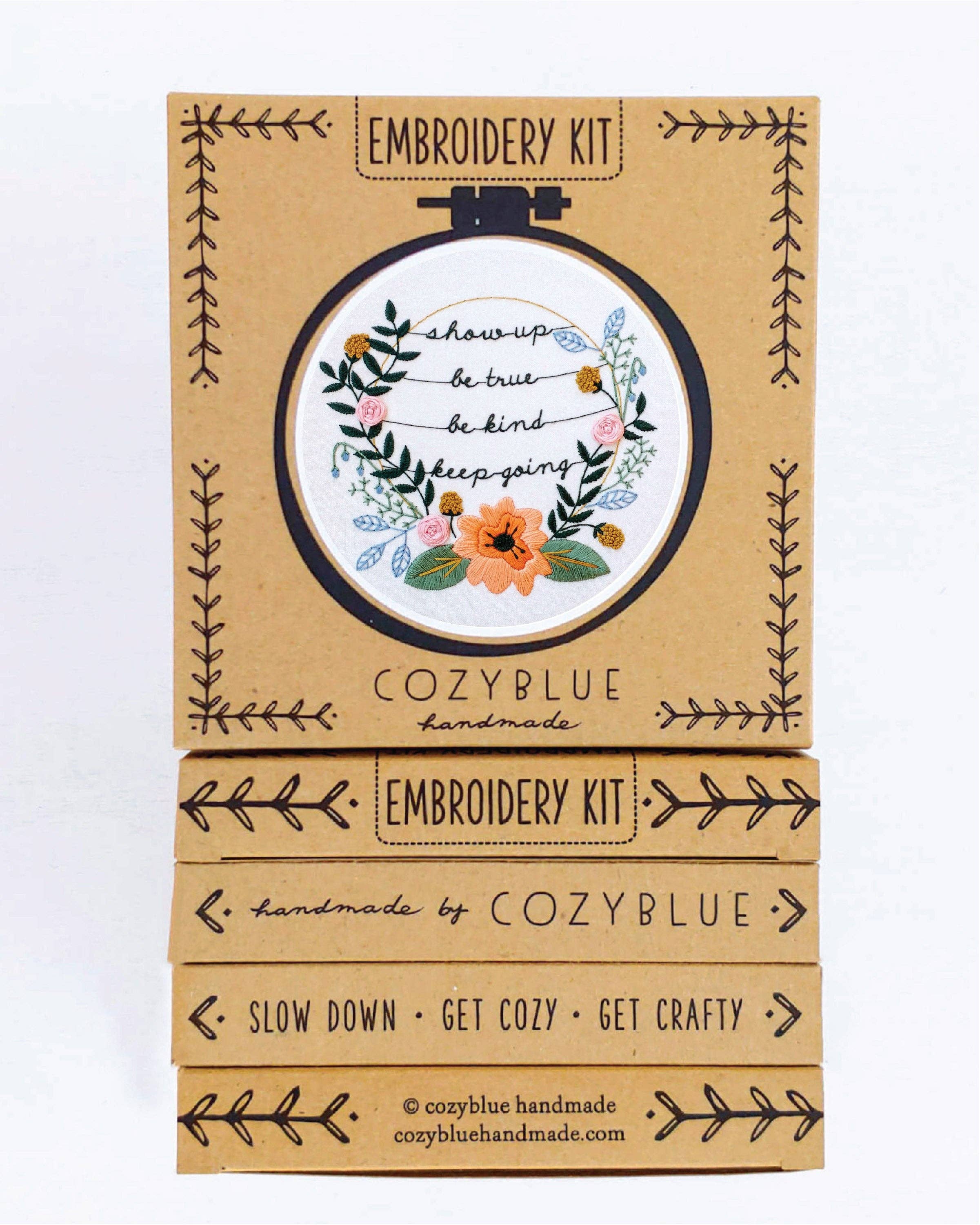Show up embroidery kit