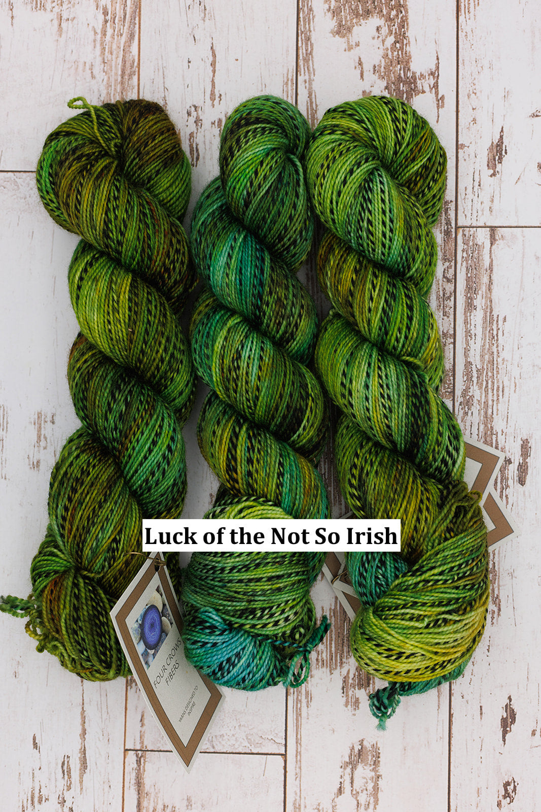 Four Crows Fibers Black & White and Dyed All Over