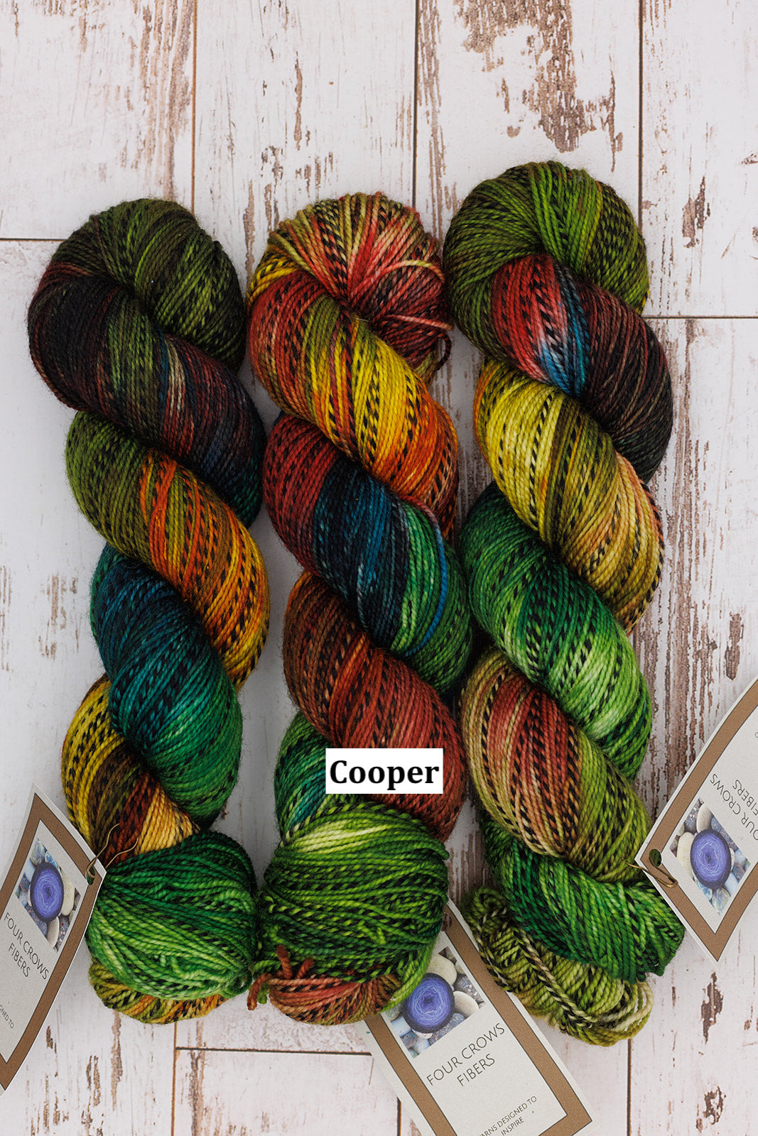 Four Crows Fibers Black & White and Dyed All Over