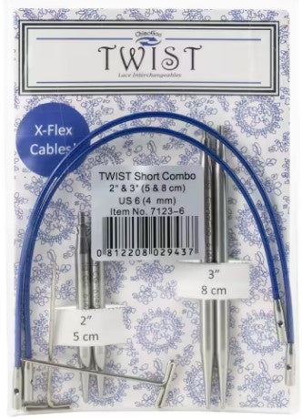 ChiaoGoo Interchangeable Red Lace Tips 2" & 3" pack, Mini