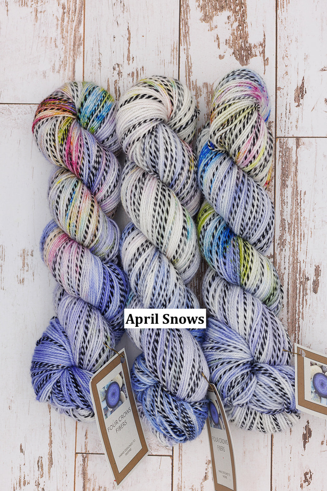 Four Crows Fibers Black & White and Dyed All Over