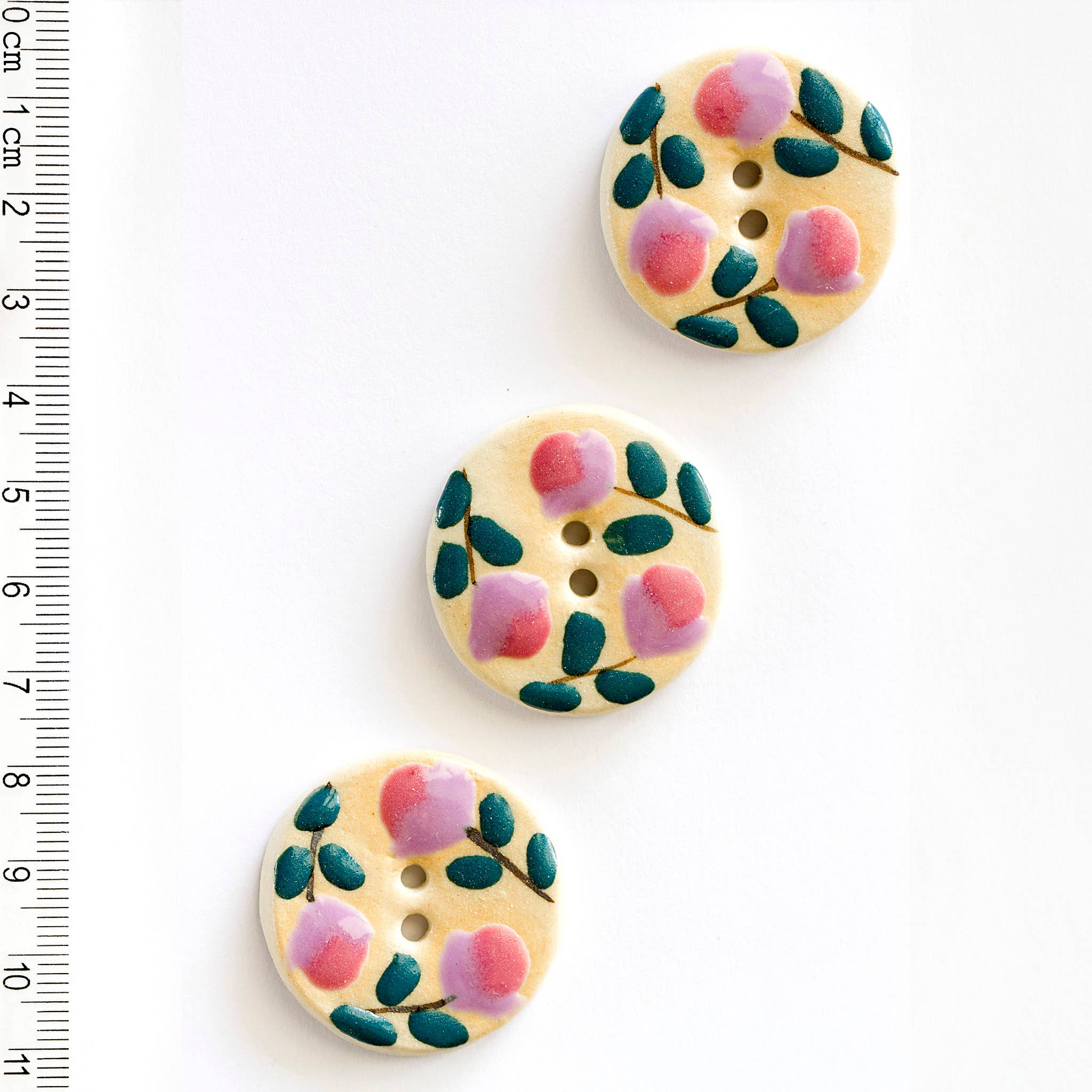 L515 Pink Floral Buttons