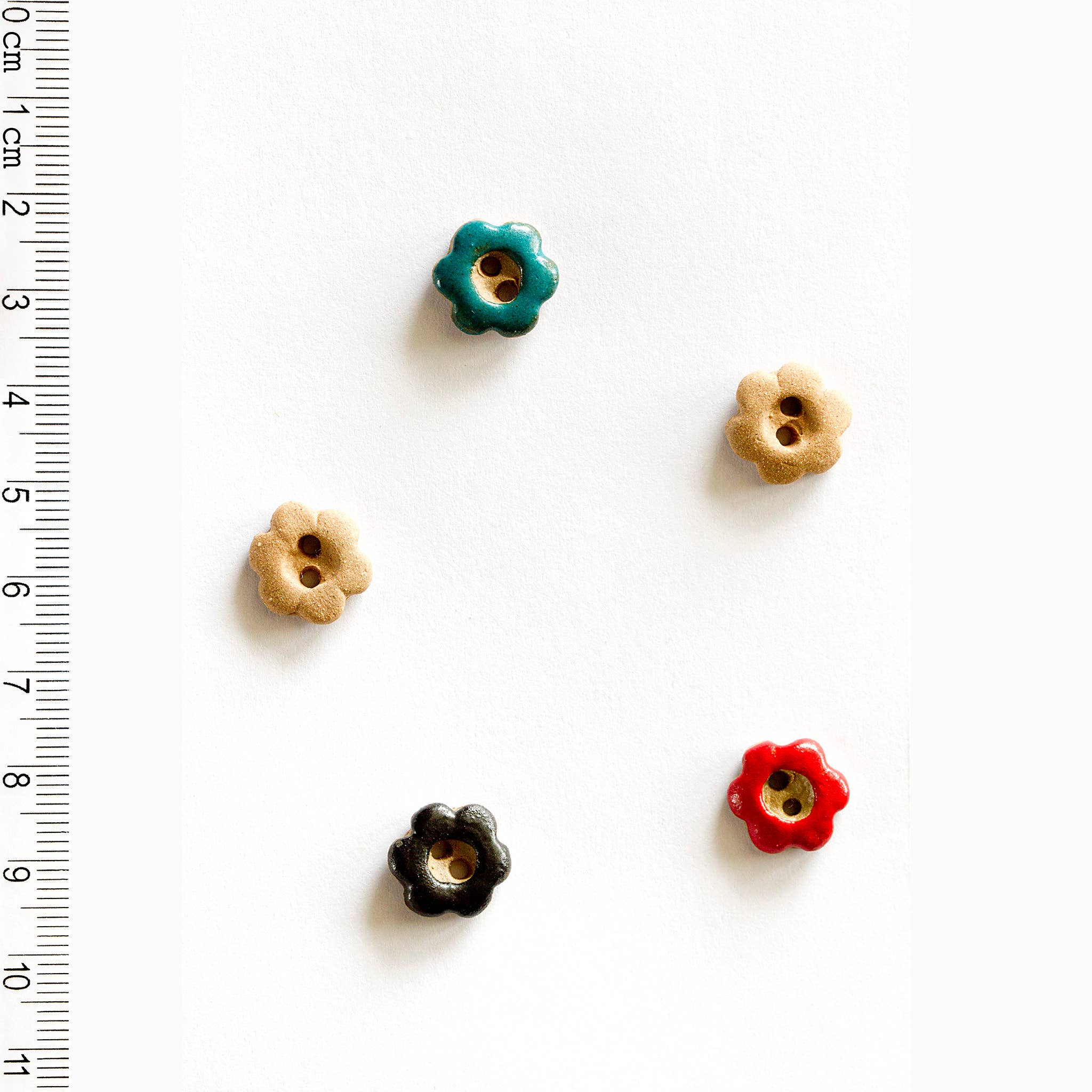 Ceramic Flower Buttons