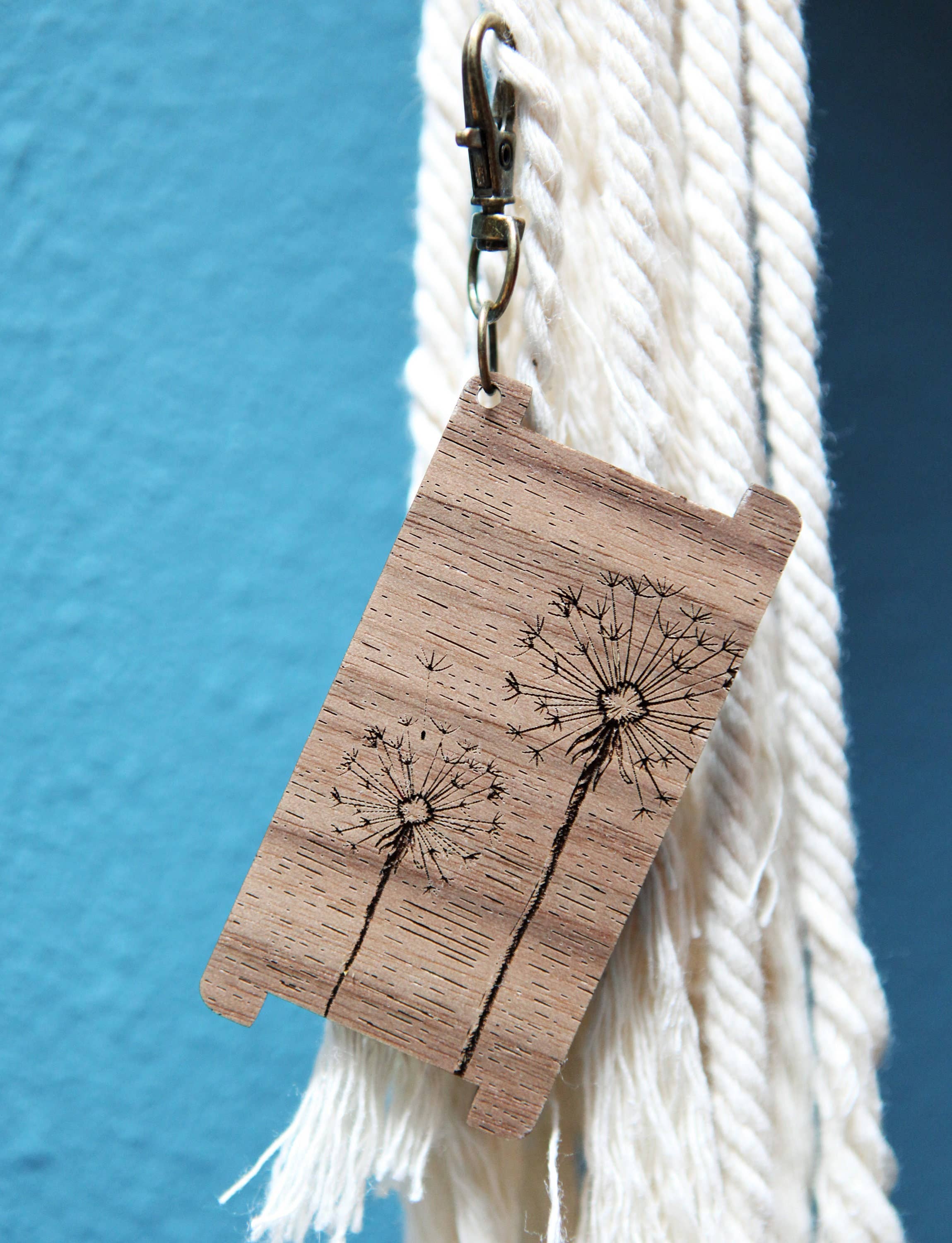 Dandelion Spinners WPI Gauge Tool in Walnut or Maple Wood