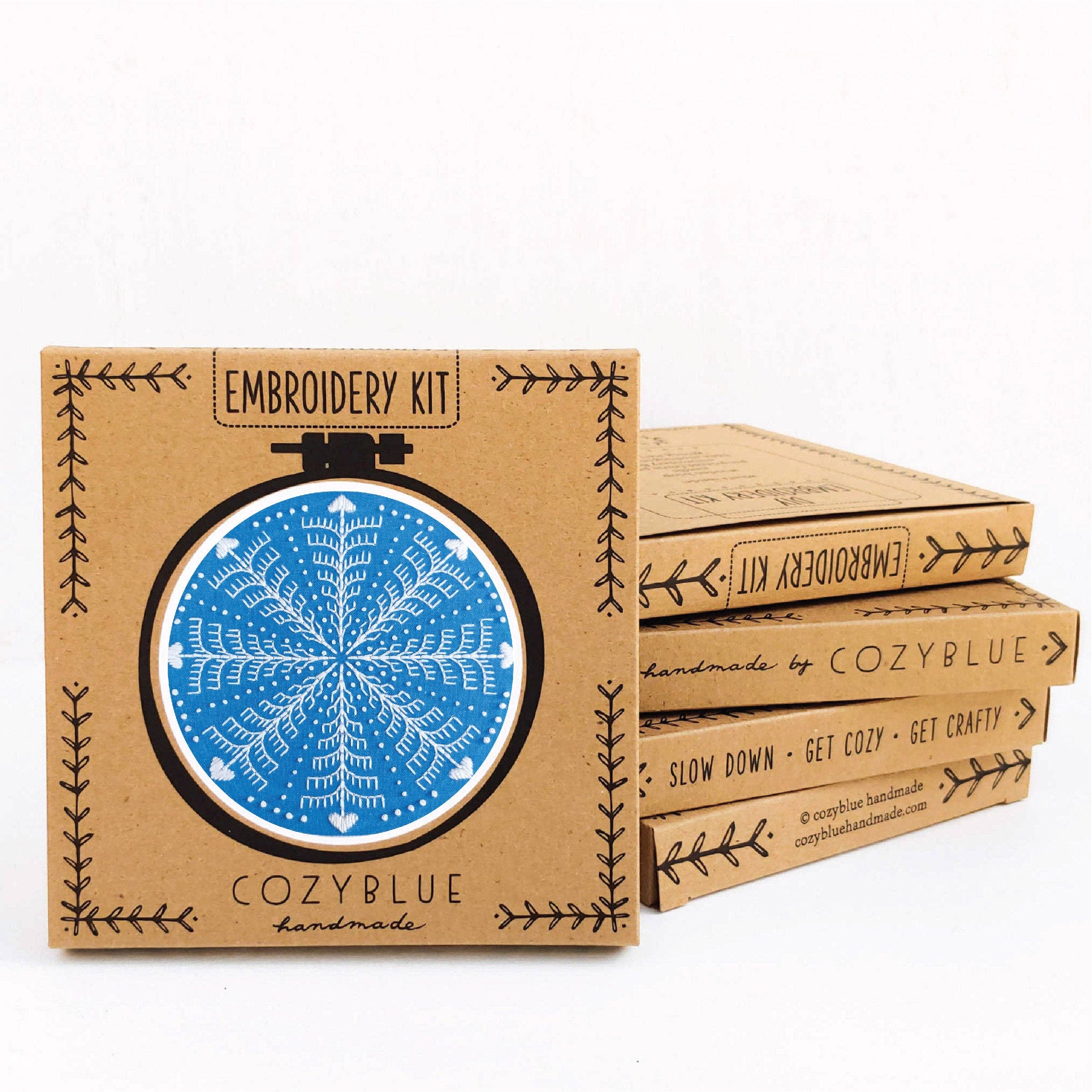 Winter snowflake embroidery kit