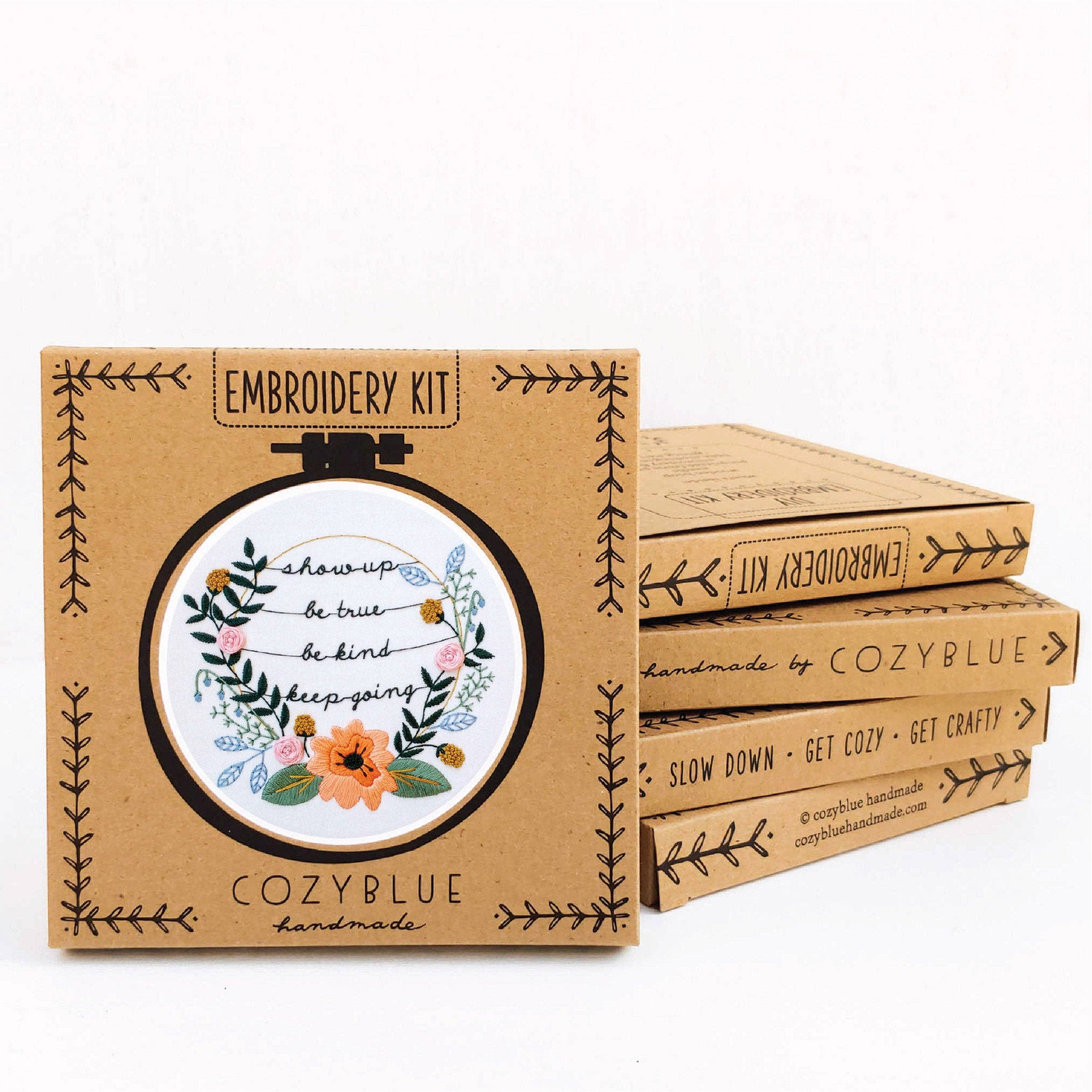 Show up embroidery kit