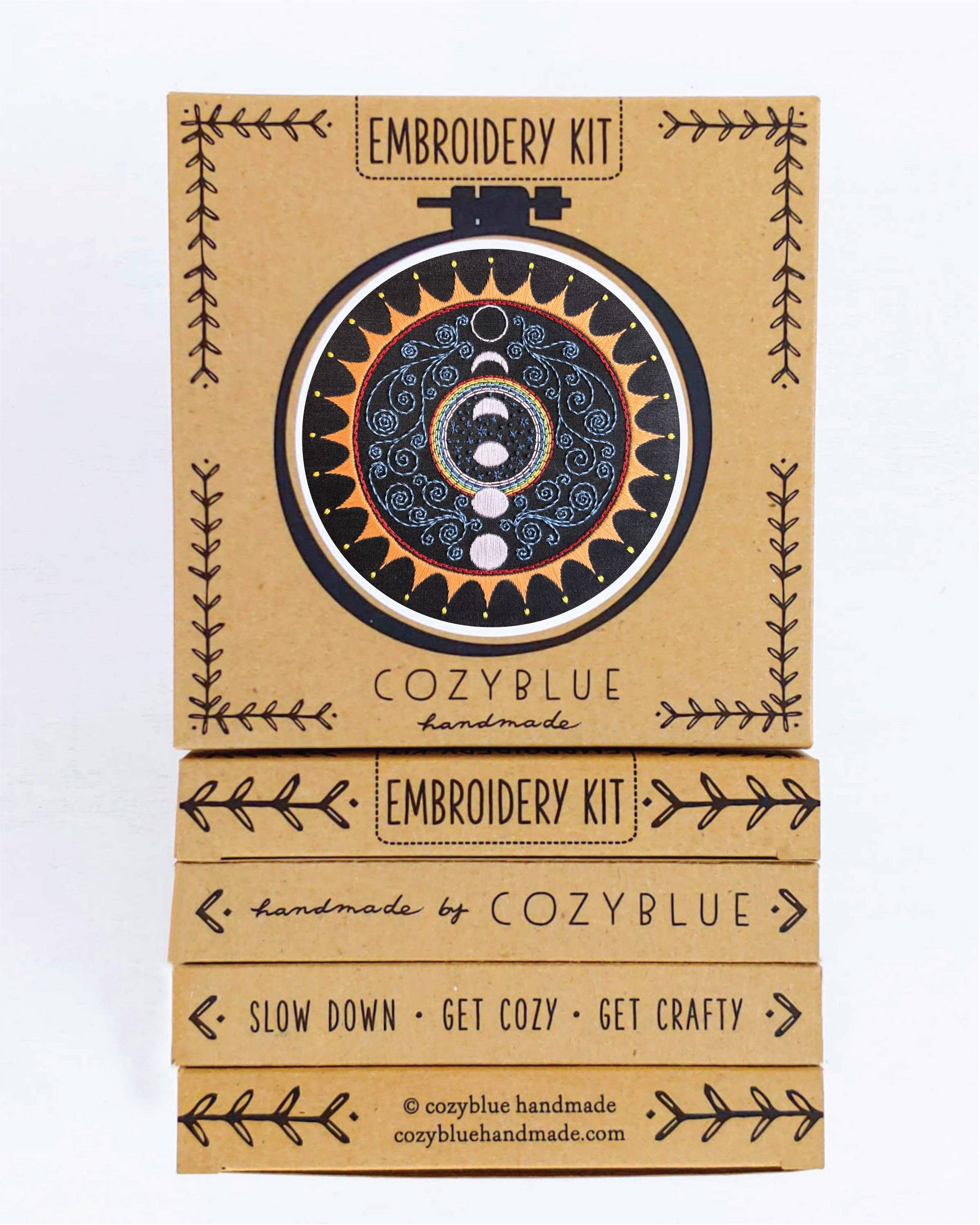 Cozy Blue Alignment embroidery kit