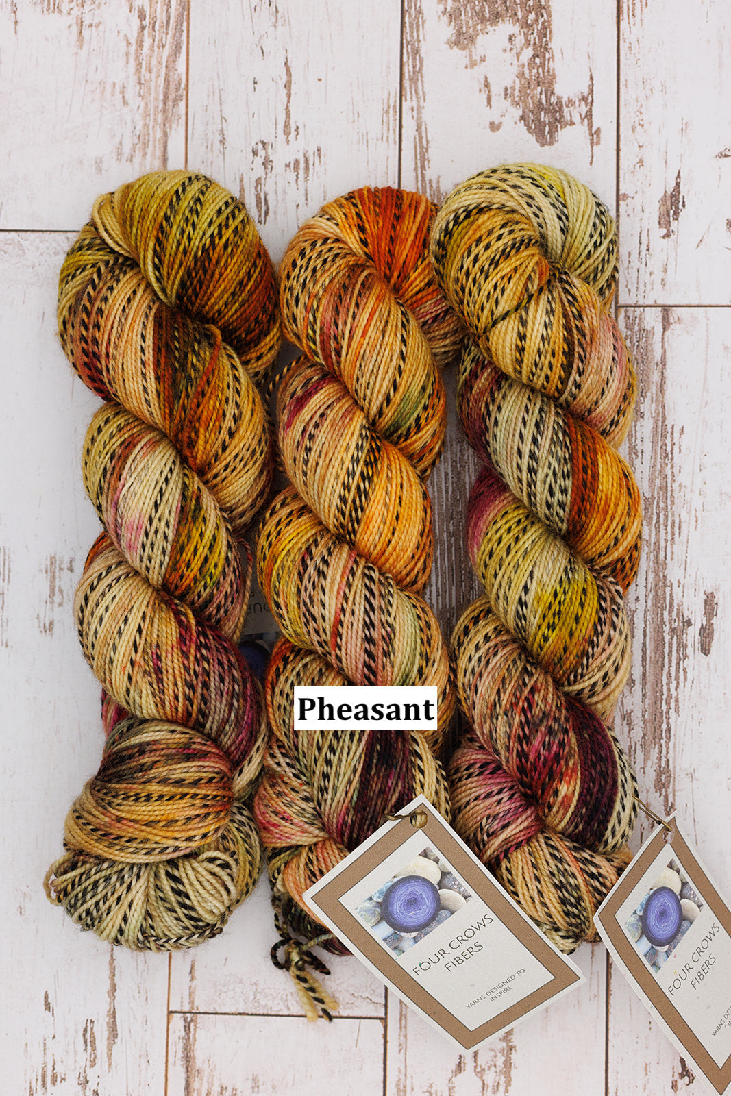 Four Crows Fibers Black & White and Dyed All Over