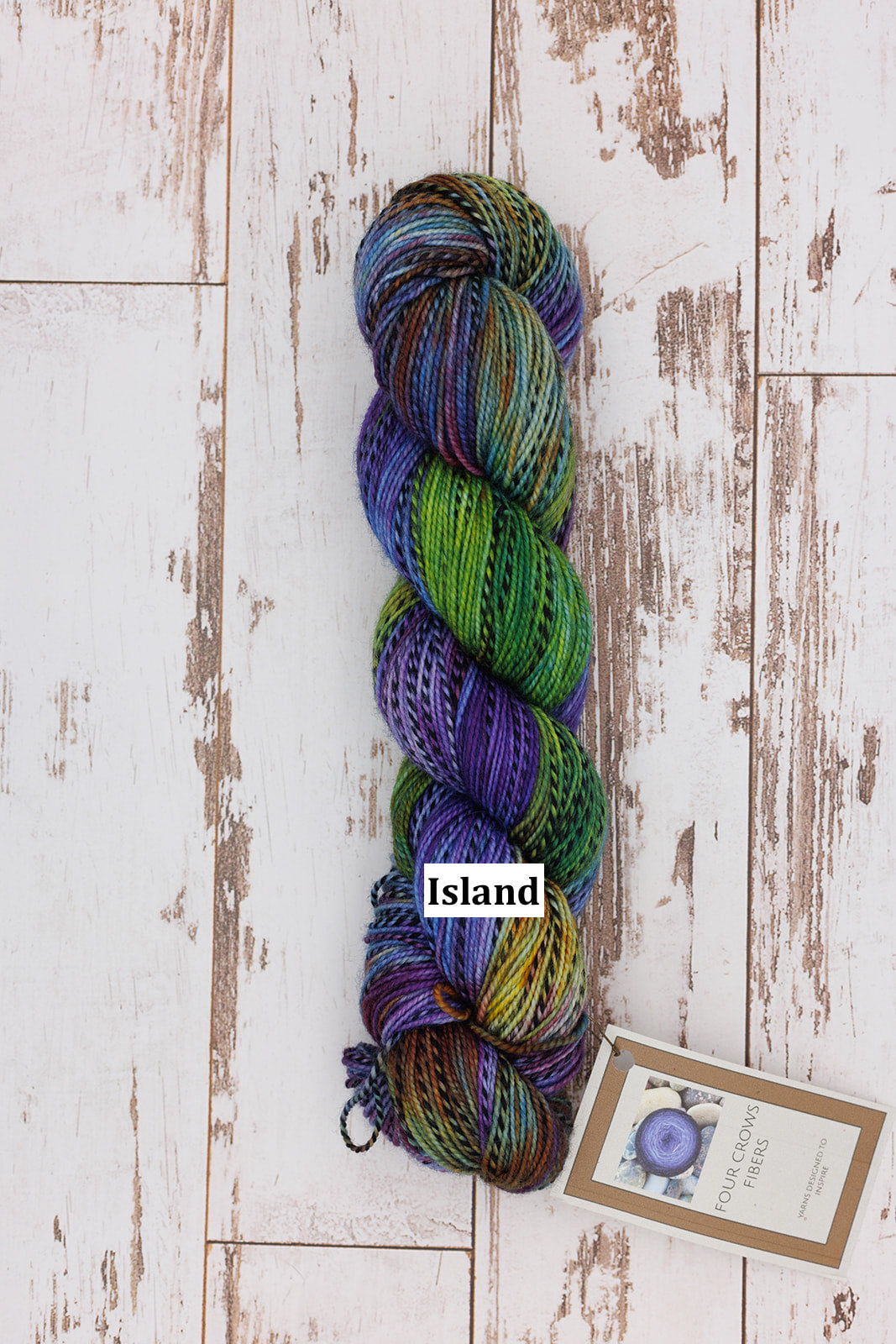 Four Crows Fibers Black & White and Dyed All Over