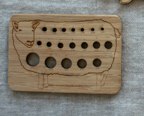 Wooden Sheep Needle Gauge