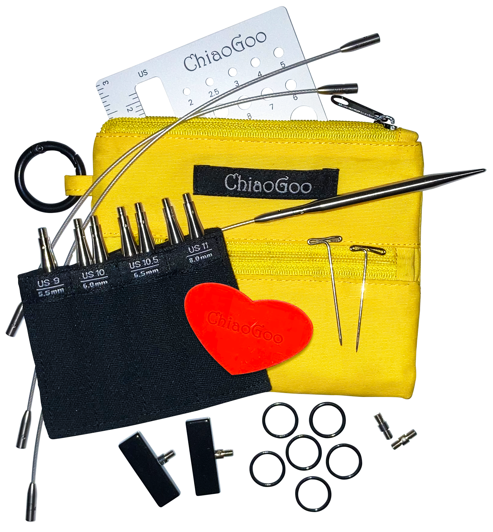 Chiaogoo Interchangeable Set, Twist Shorties (Metal Tips)