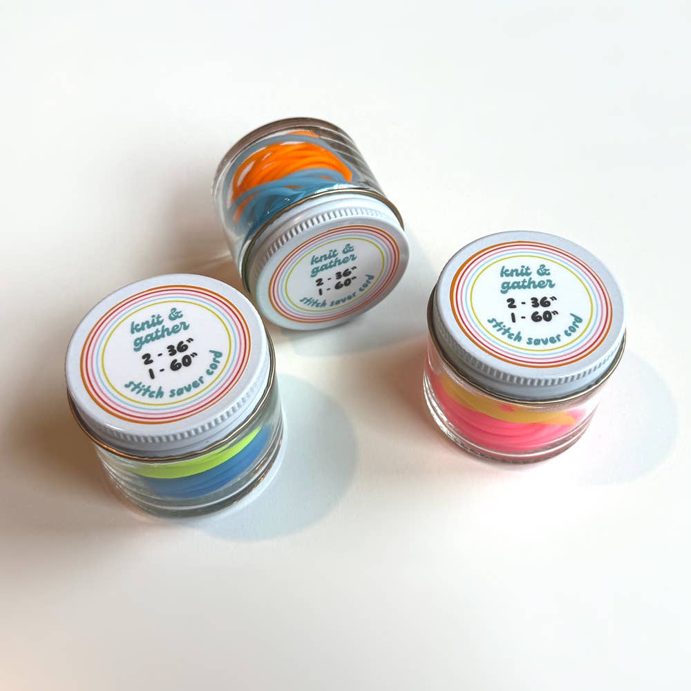 Knitting Stitch Saver Cords