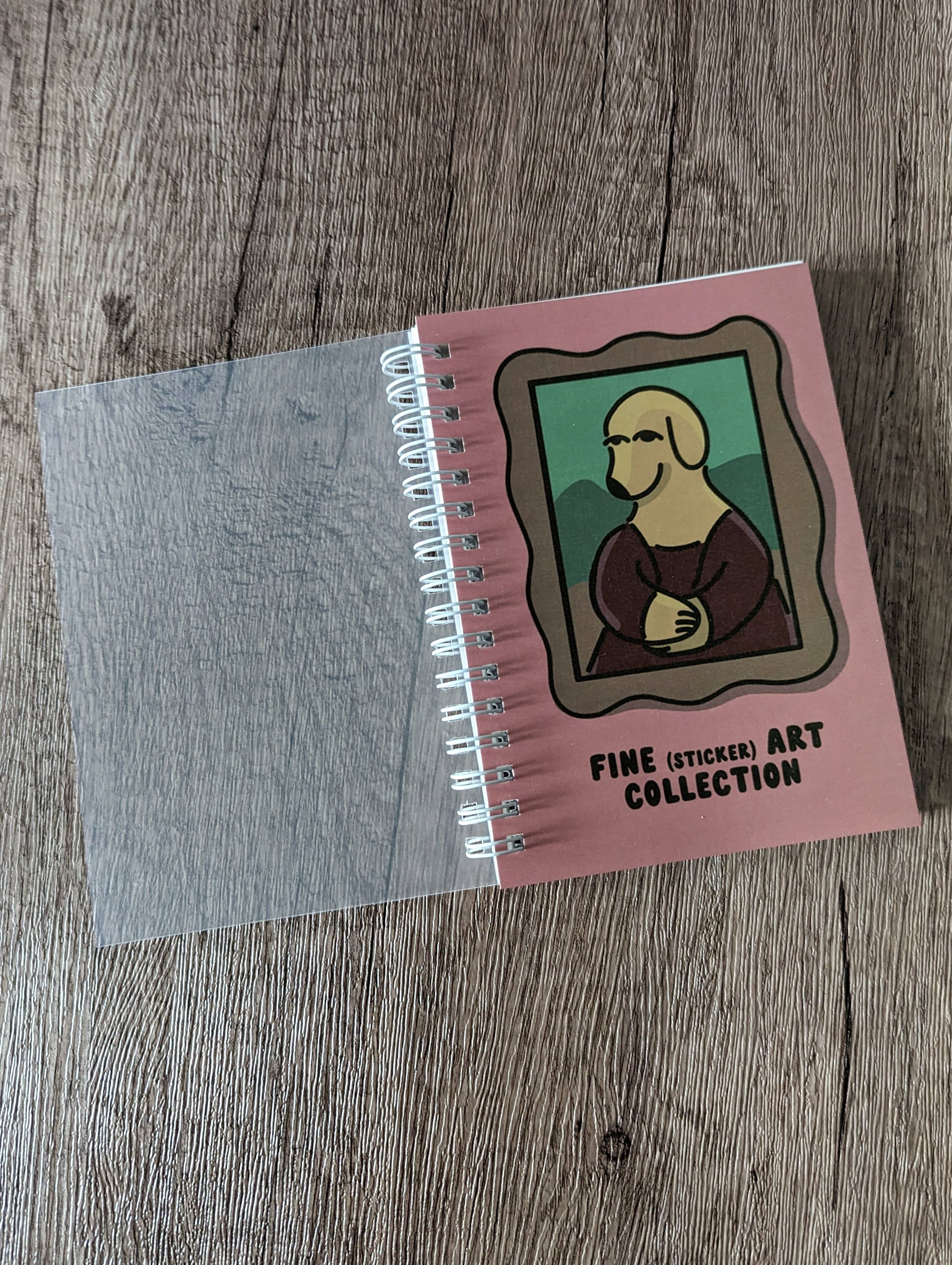 Fine Art Collection Mona - Reusable Sticker Book - 50 Pages