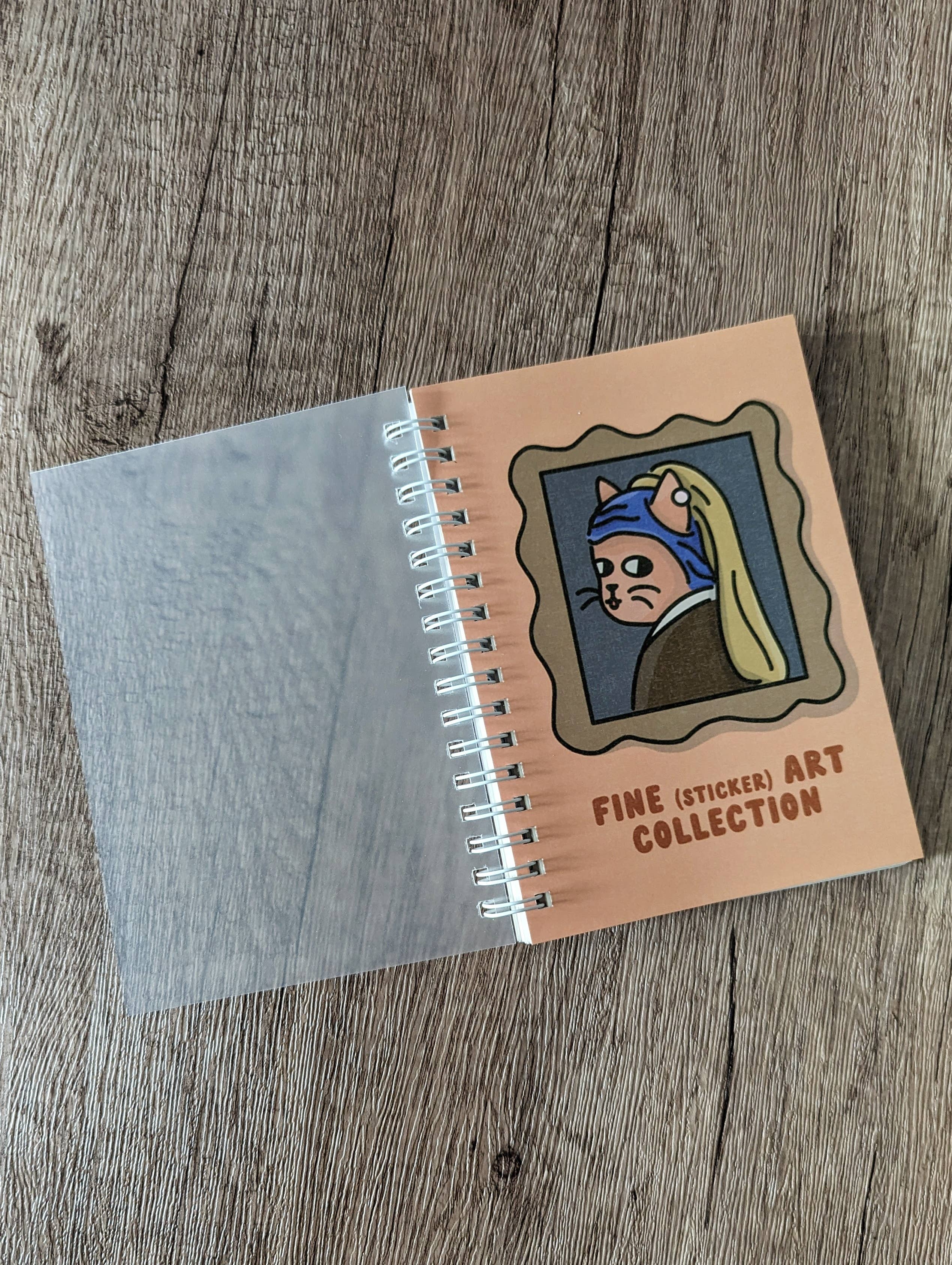 Fine Art Collection Pearl - Reusable Sticker Book - 50 Pages