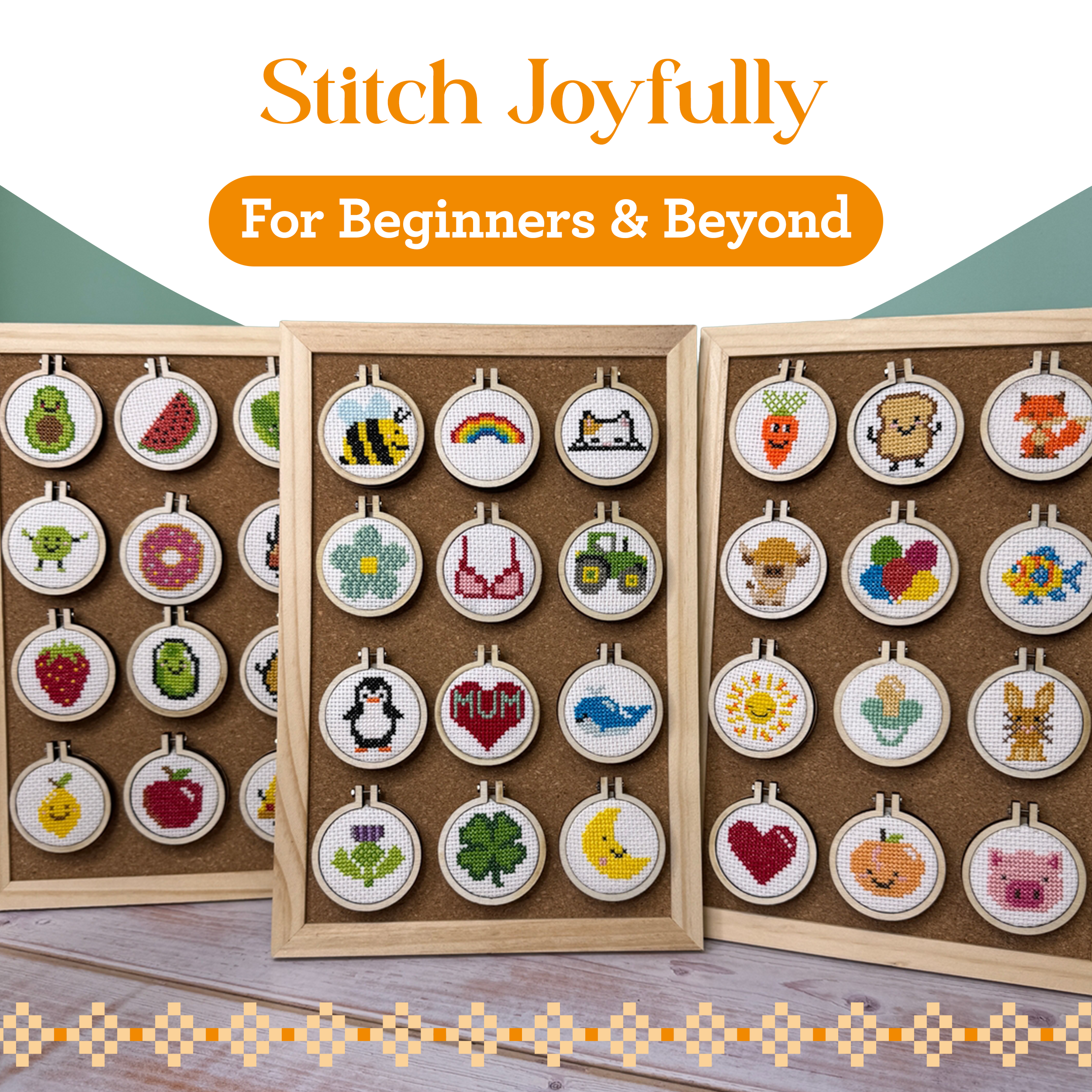 Hive Got Your Back! Mini Matchbox Cross Stitch Kit