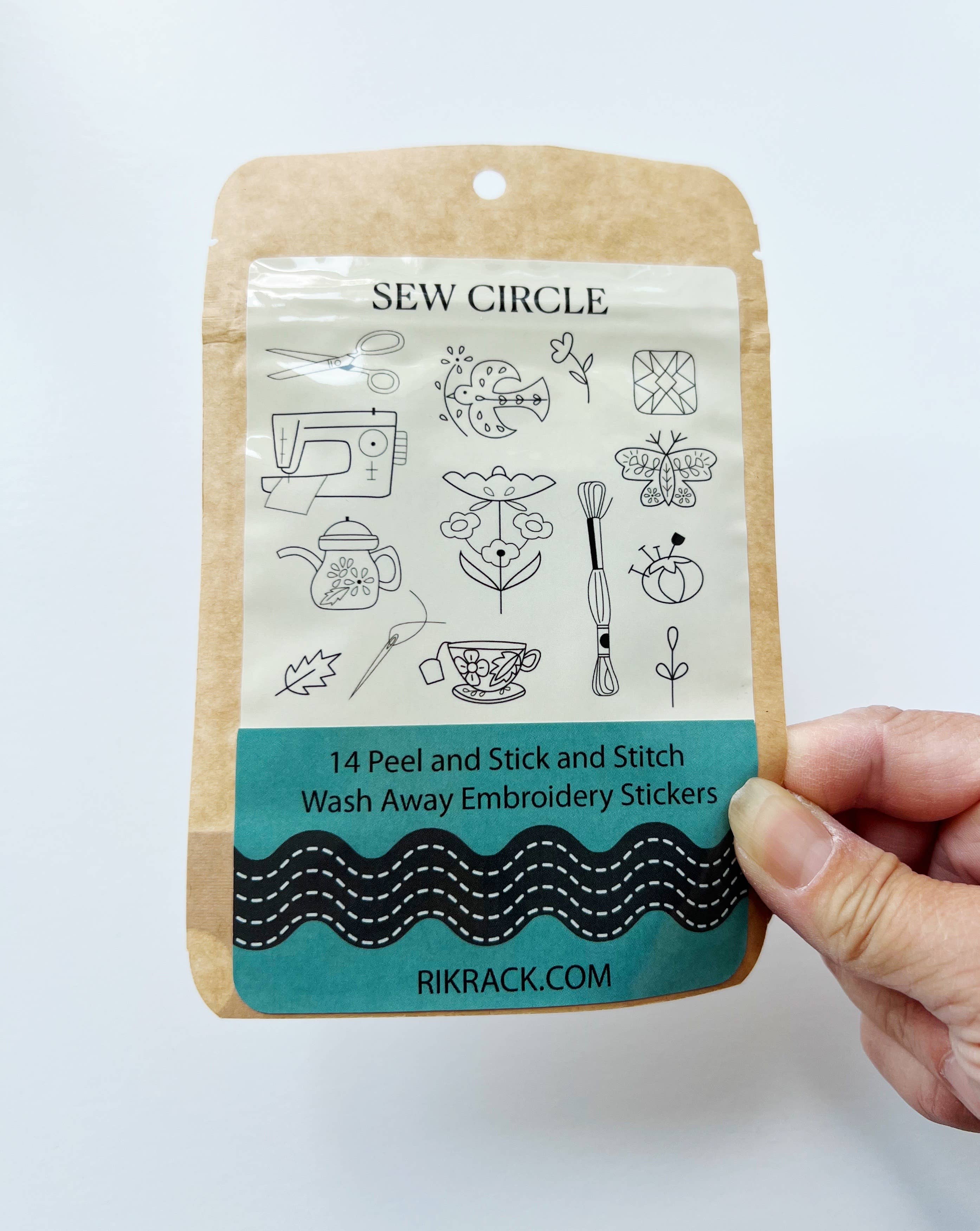 RikRack Sew Circle Stick and Stitch Embroidery Patterns