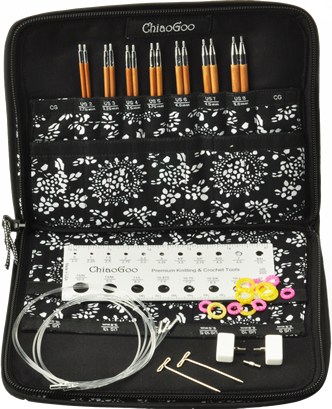 ChiaoGoo Interchangeable Set, 4" Spin Tips (Bamboo)