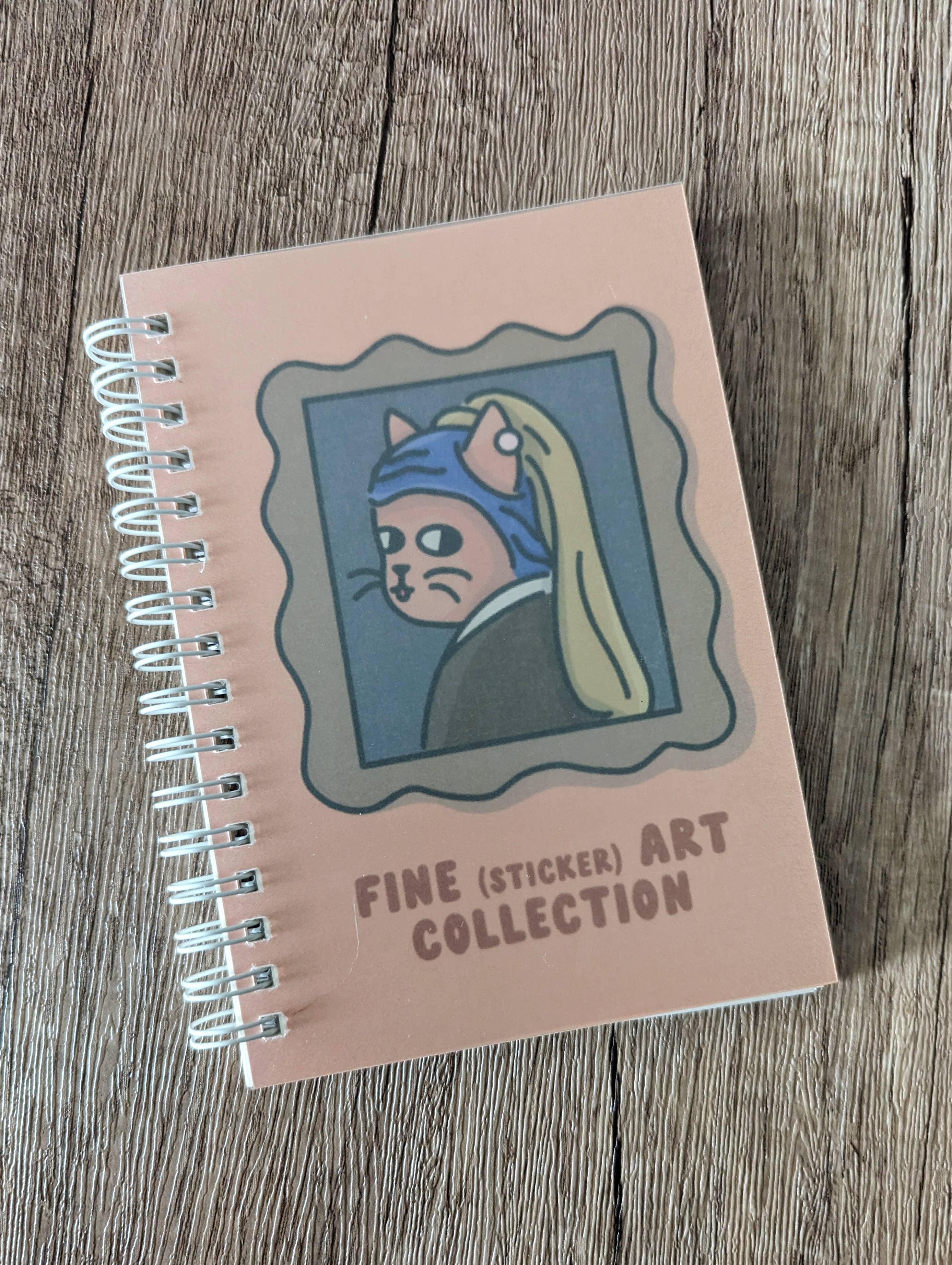 Fine Art Collection Pearl - Reusable Sticker Book - 50 Pages