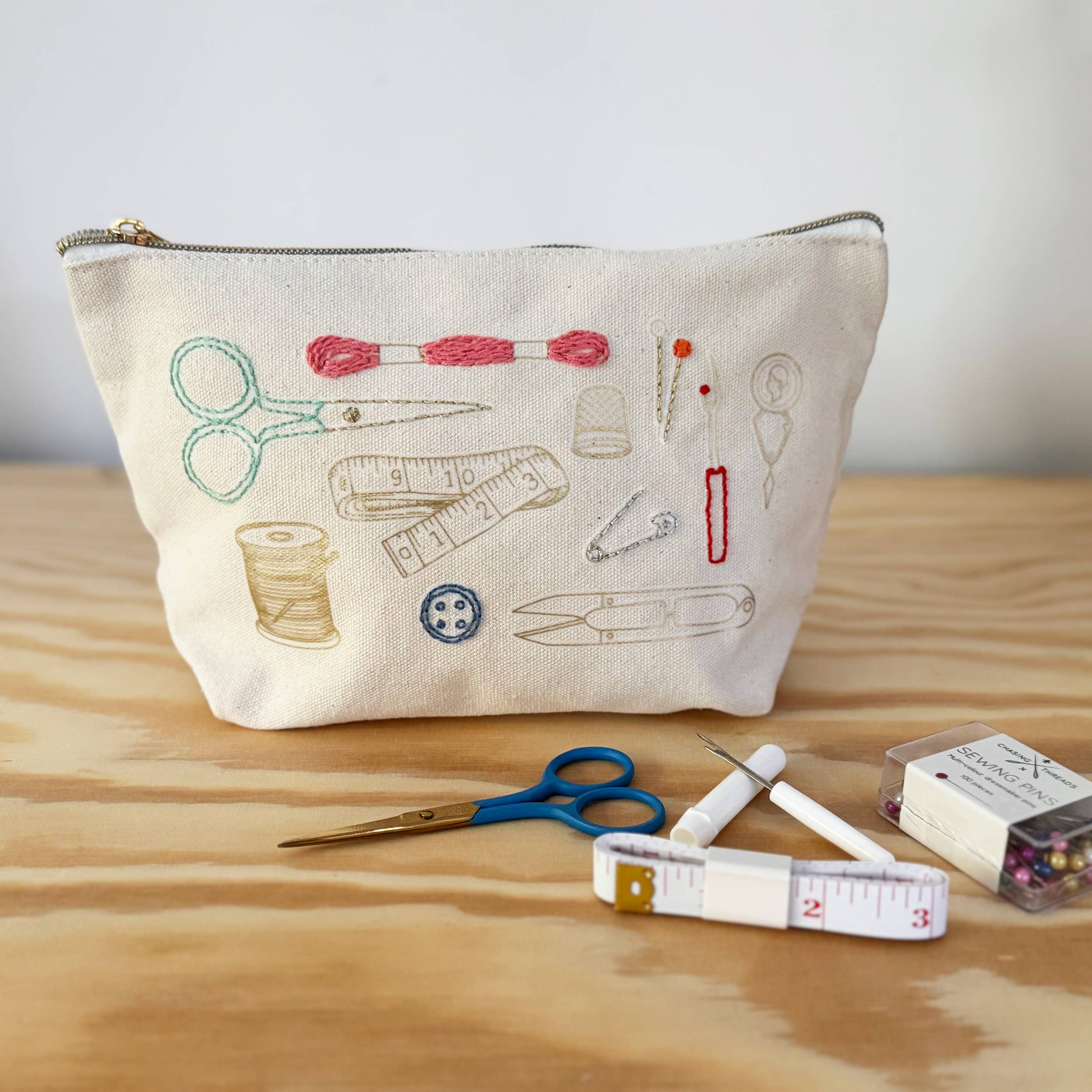 Stitch Your Craft Tools Zip Pouch - Embroidery Kit