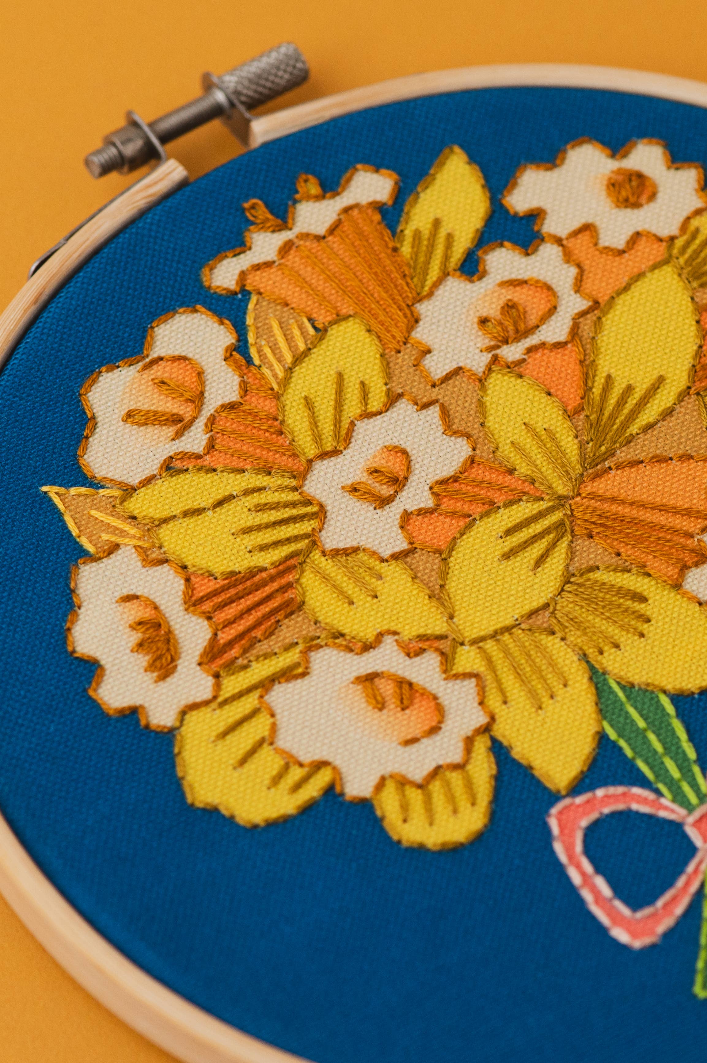 RikRack Daffodil Embroidery Kit