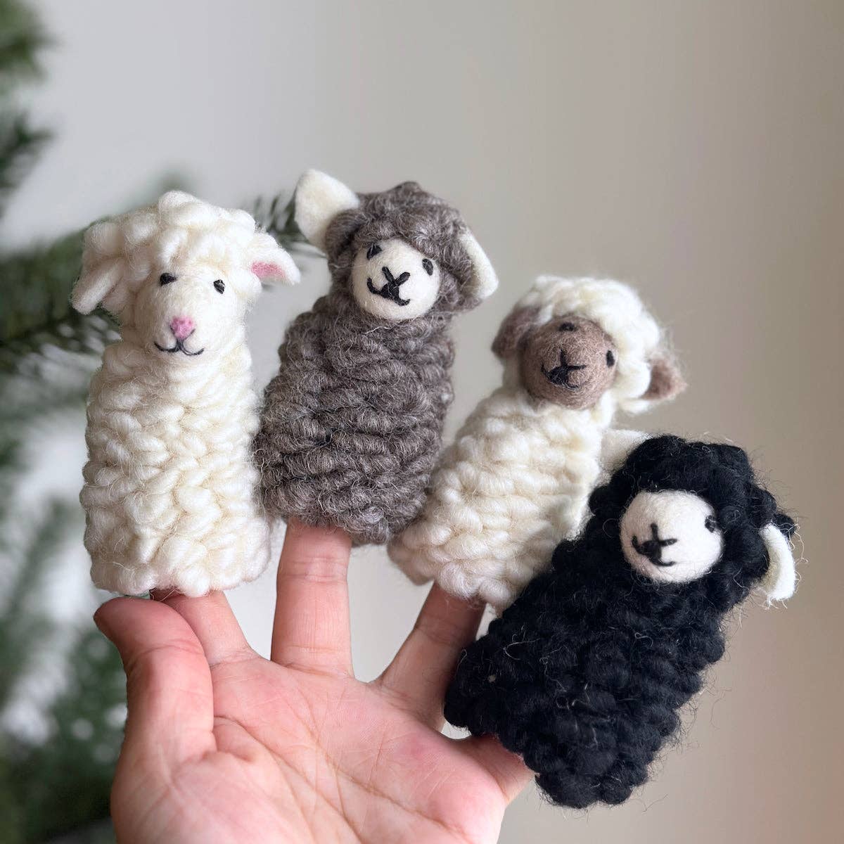Assorted Fluffy Sheep Finger Puppet