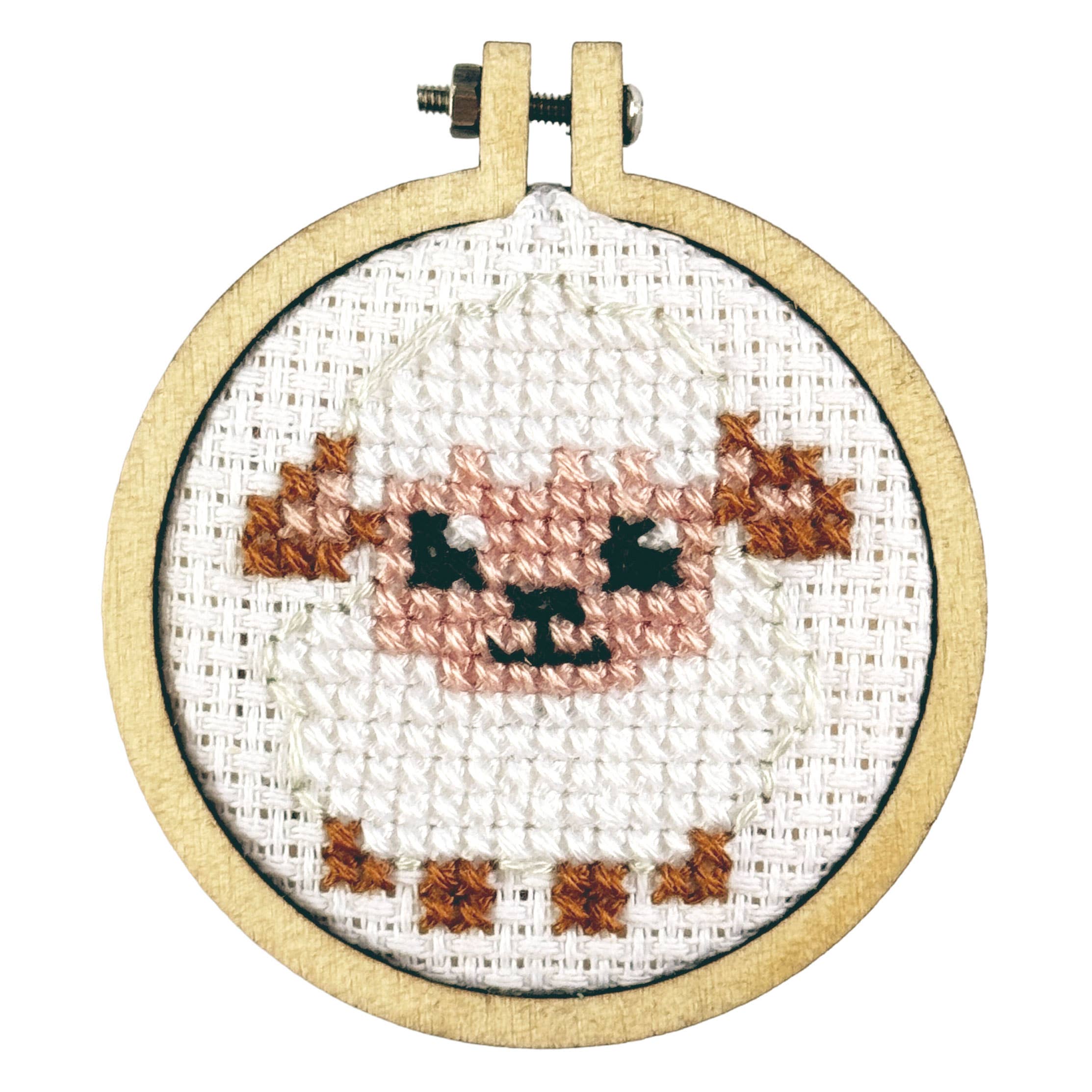Greetings from Cotswolds! (Sheep) Matchbox Cross Stitch Kit